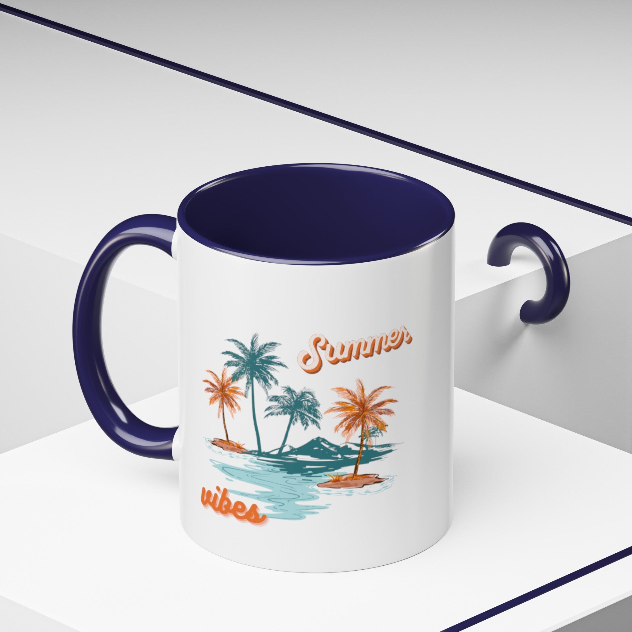 Summer Season Vibes Accent Coffee Mug (11, 15oz)