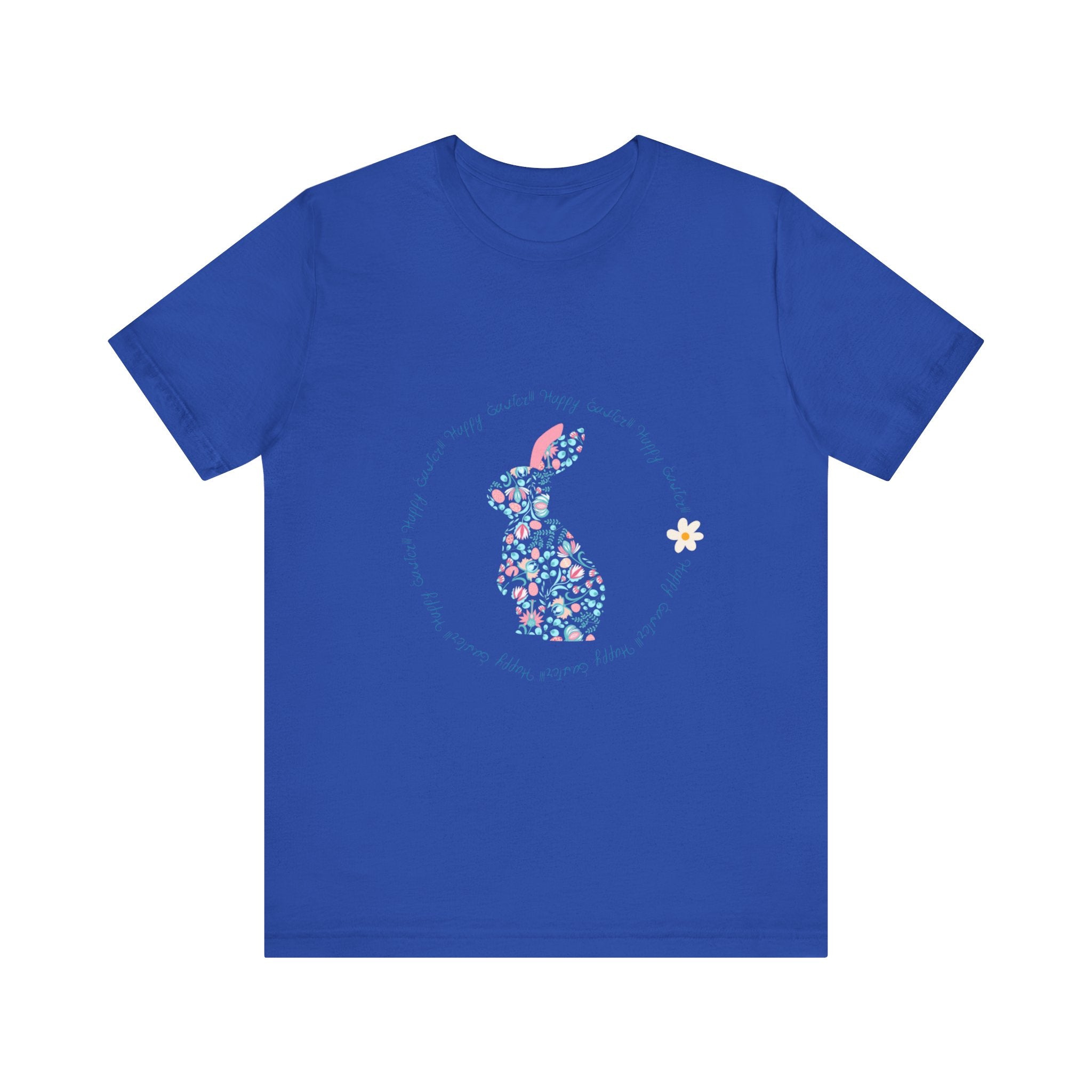 Happy Easter Rabbit Day Unisex Jersey Short Sleeve Tee