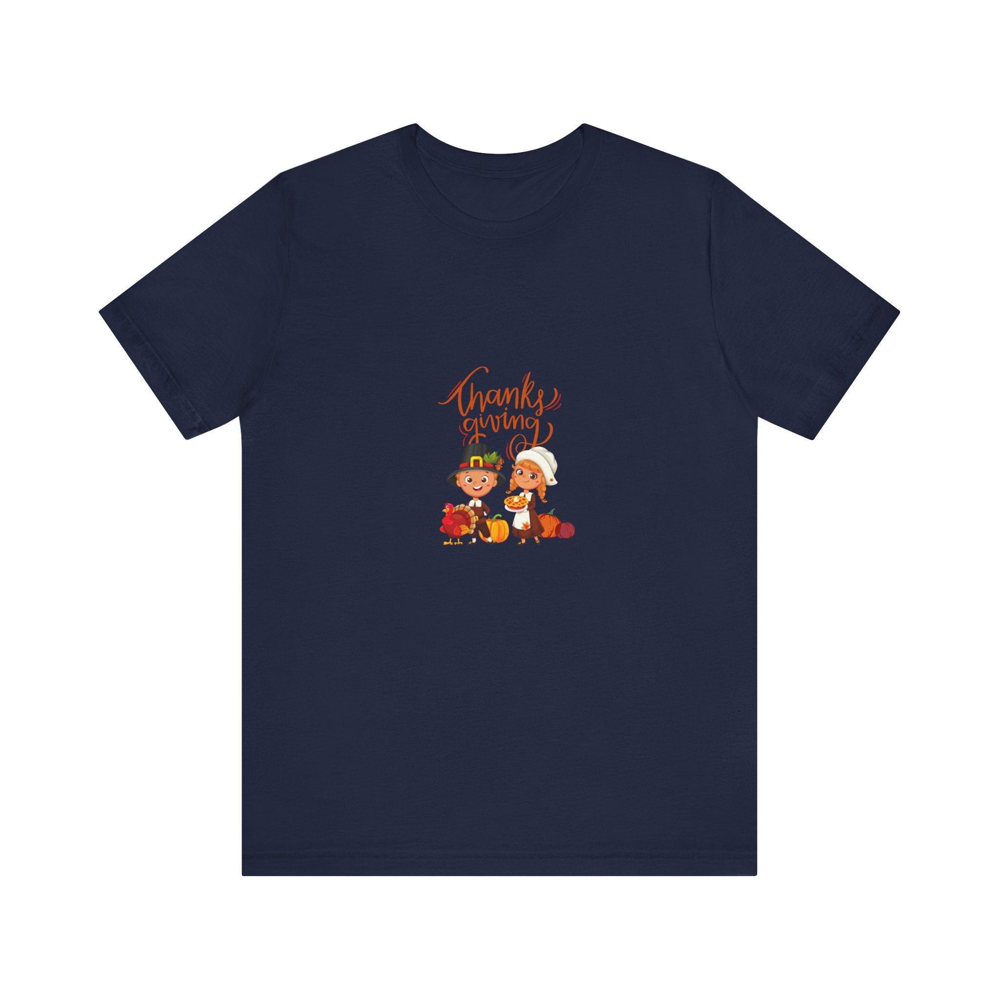 Happy Thanksgiving Unisex Jersey Short Sleeve Tee