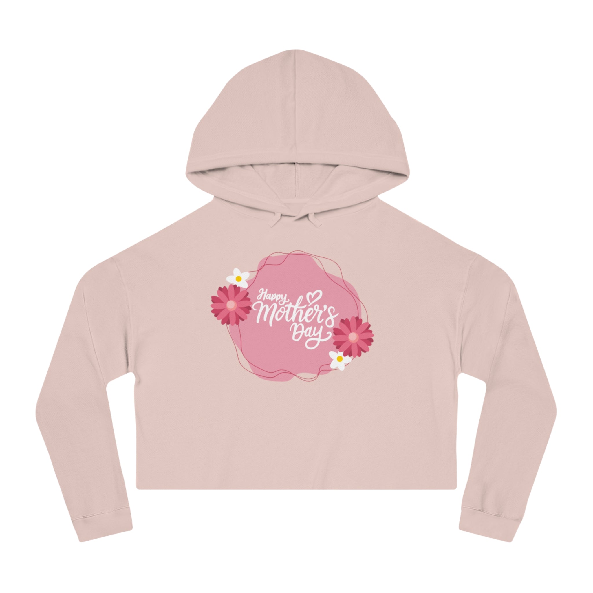 Happy Mother's Day, Mama! Women’s Cropped Hooded Sweatshirt