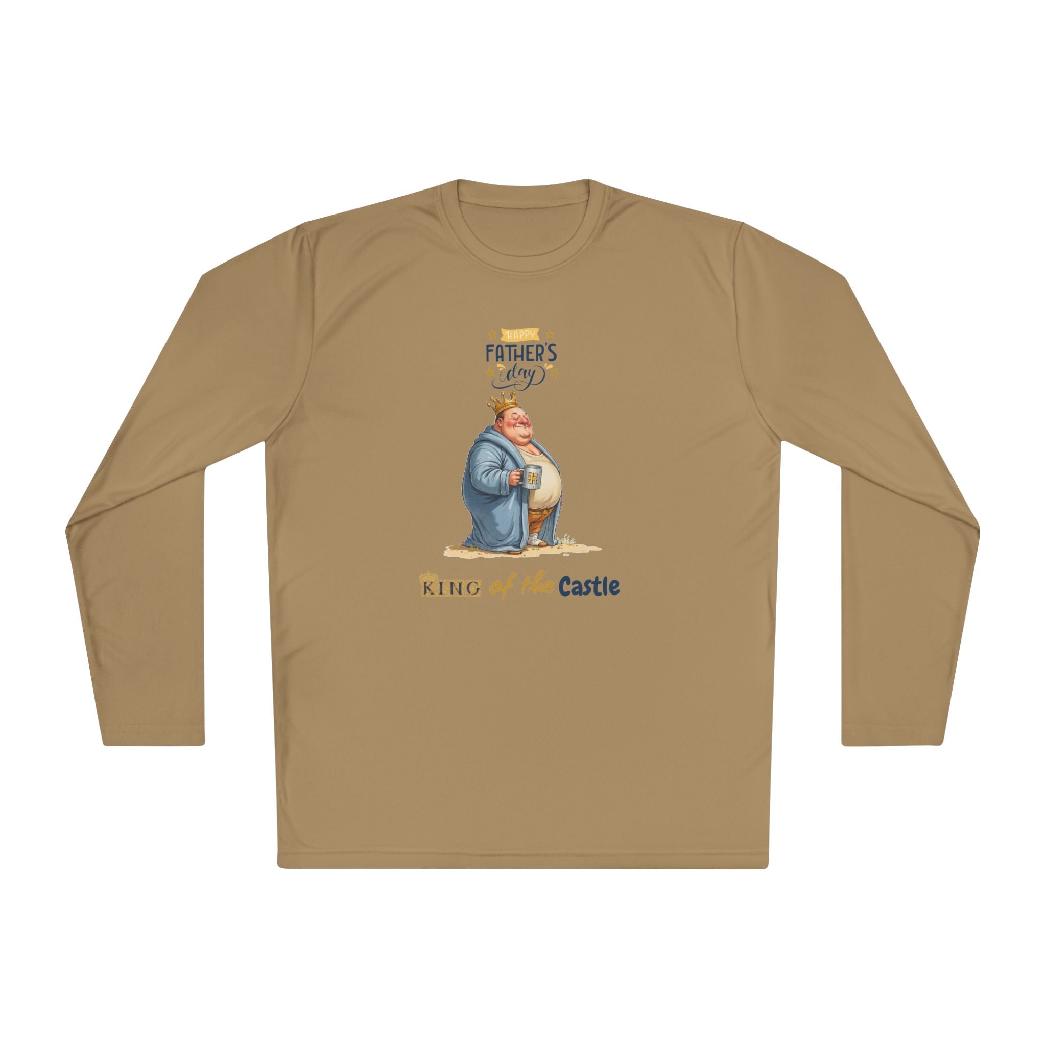 Father's Day King of the Castle Long Sleeve Tee | Unisex Lightweight Shirt