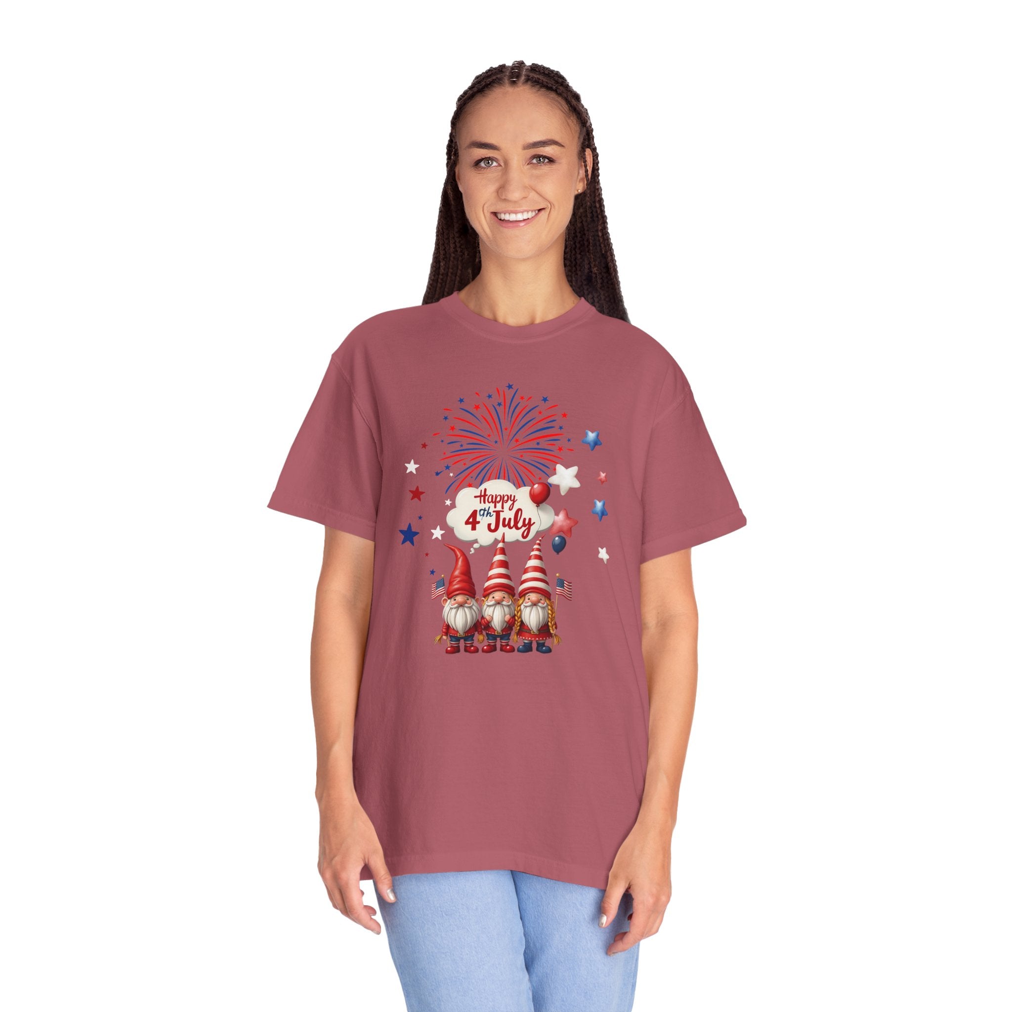 Gnome 4th of July T-shirt for 4th of July, Unisex Summer Tee