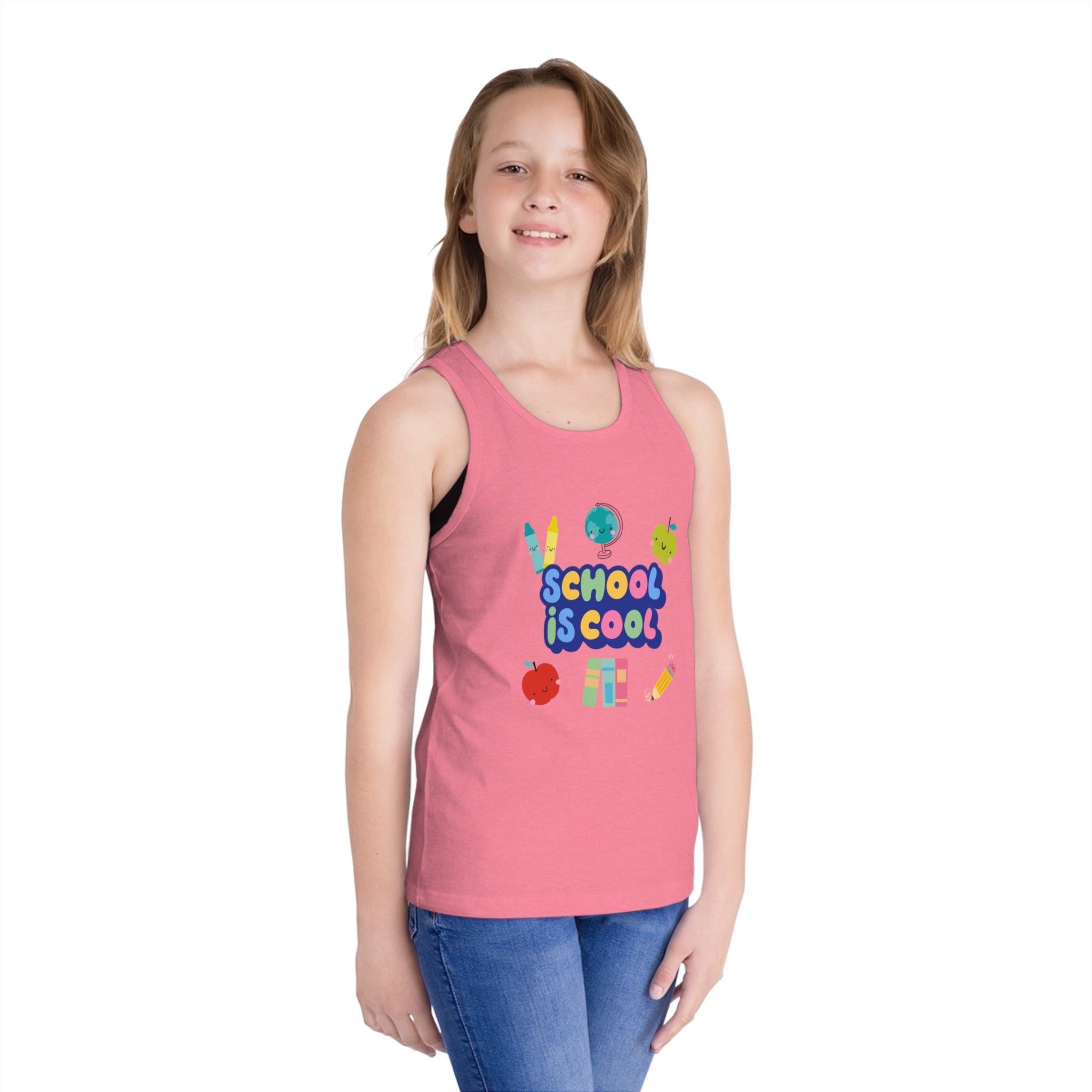 School Is Cool Kid's Jersey Tank Top