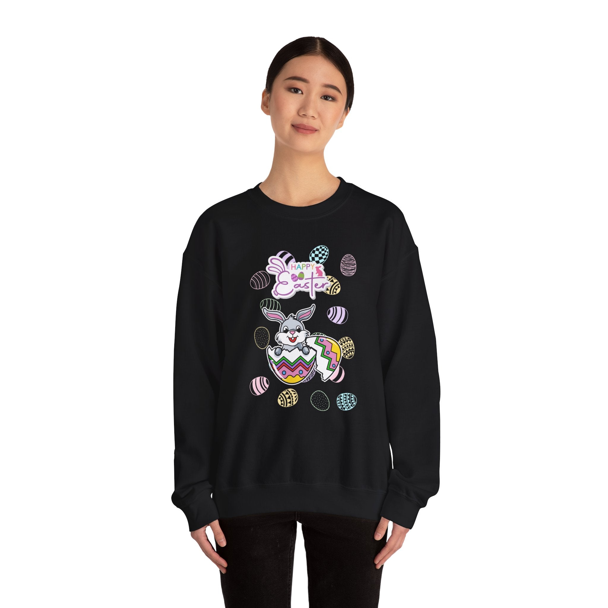 Easter Greetings Crewneck Sweatshirt – Unisex Heavy Blend™ – Happy Easter Design