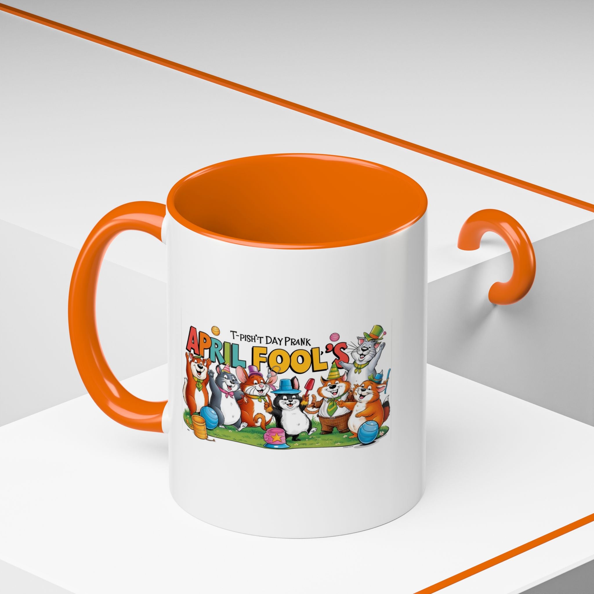 T-Pish'-T Day Prank Accent Coffee Mug