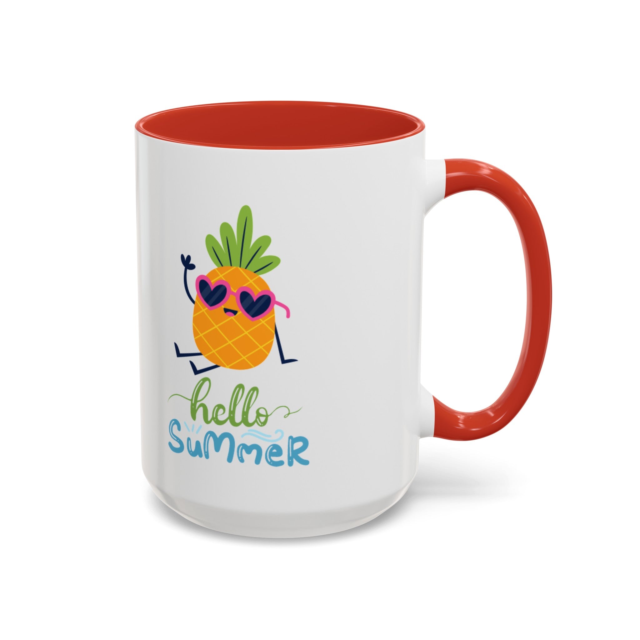 Hello Summer Fun Accent Coffee Mug (11, 15oz)