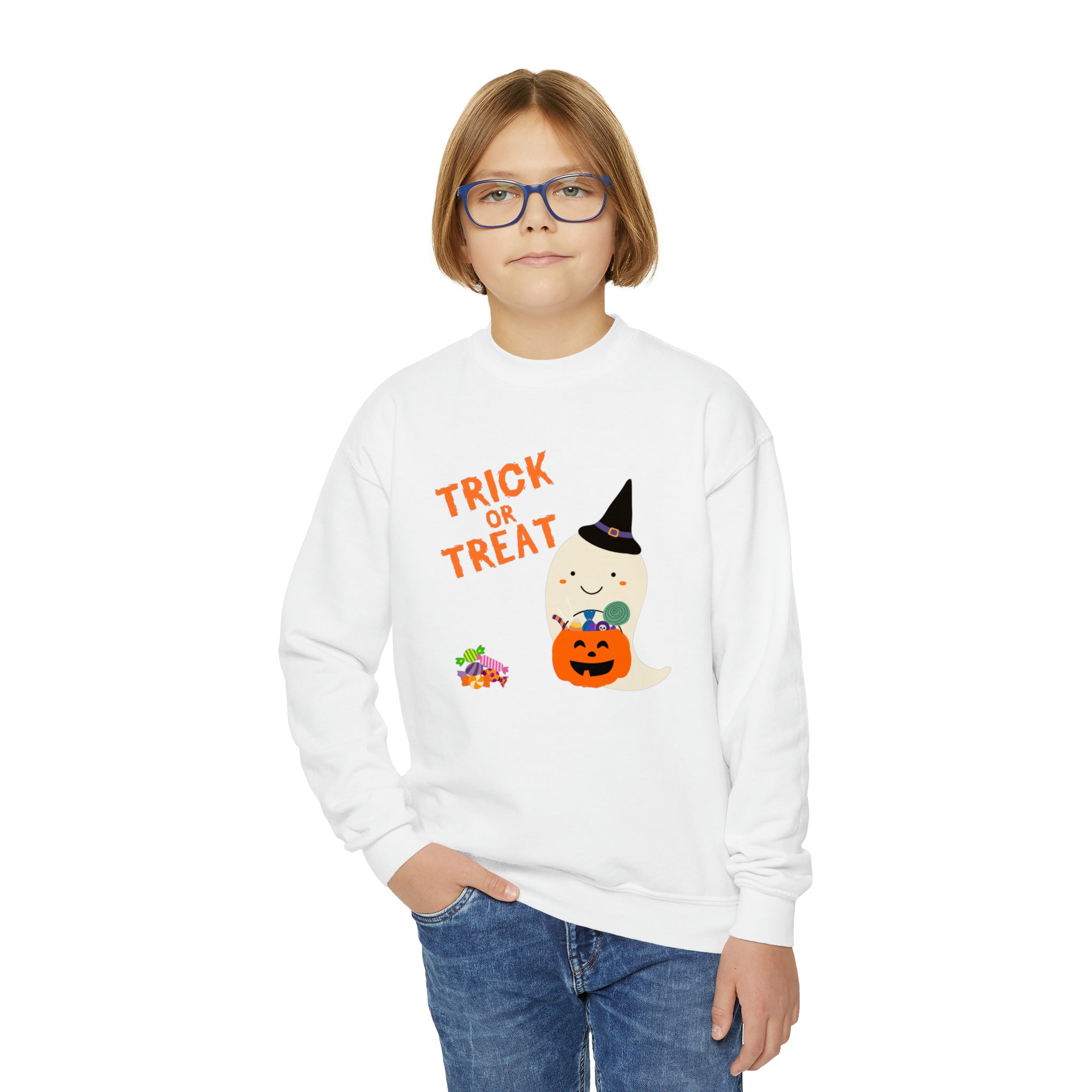 Trick or Treat Youth Crewneck Sweatshirt