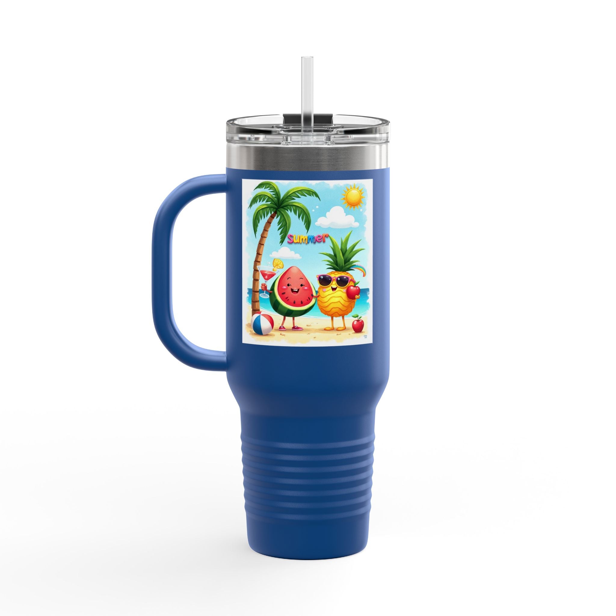 Summer Cool Insulated Travel Mug, 40oz.