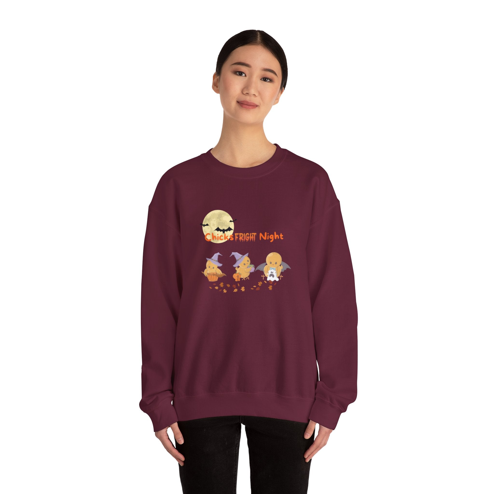 Chicks Fright Night Unisex Heavy Blend™ Crewneck Sweatshirt