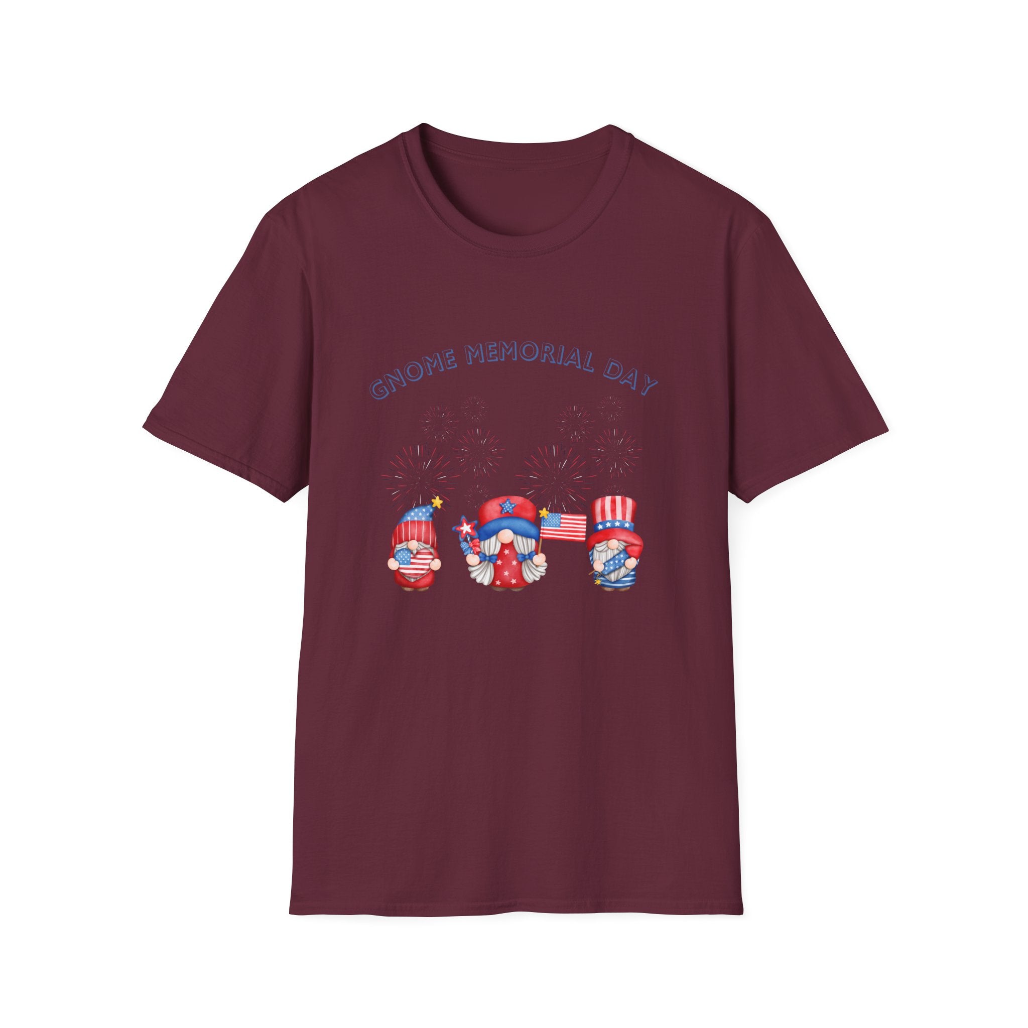 Gnome Memorial Day Unisex T-Shirt - Celebrate with Fun Design