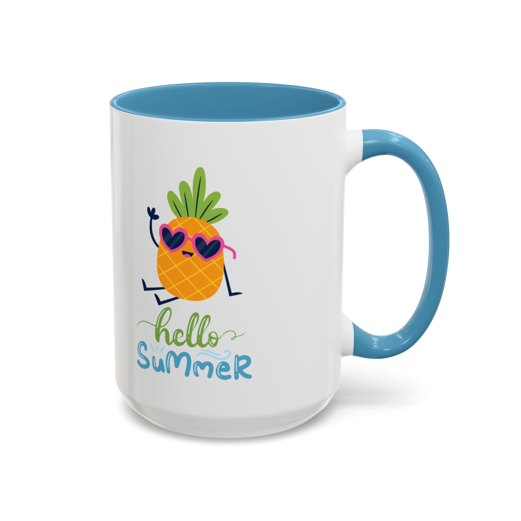 Hello Summer Fun Accent Coffee Mug (11, 15oz)