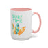 Surf Time Accent Coffee Mug (11, 15oz)