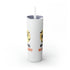 Happy All Hallows Eve Skinny Tumbler with Straw, 20oz