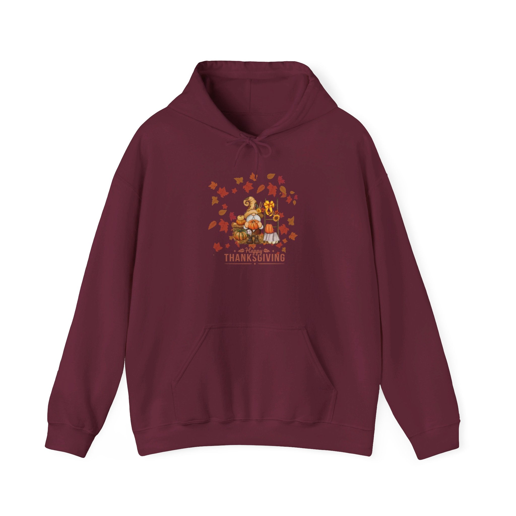 Gnome Happy Thanksgiving Unisex Heavy Blend™ Hooded Sweatshirt