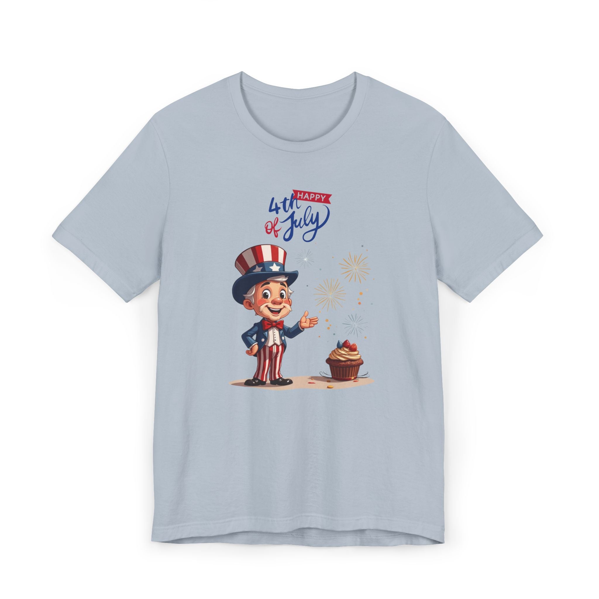 Uncle Sam Happy 4th of July Unisex Jersey T-Shirt