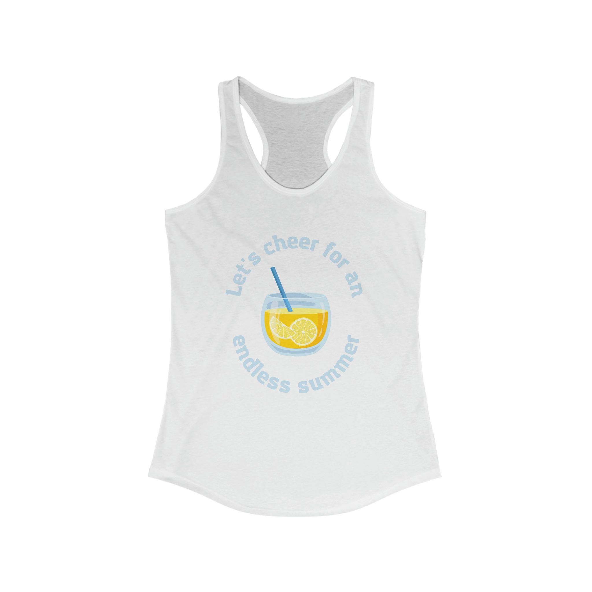 Let's Cheer For An Endless Summer Women's Ideal Racerback Tank