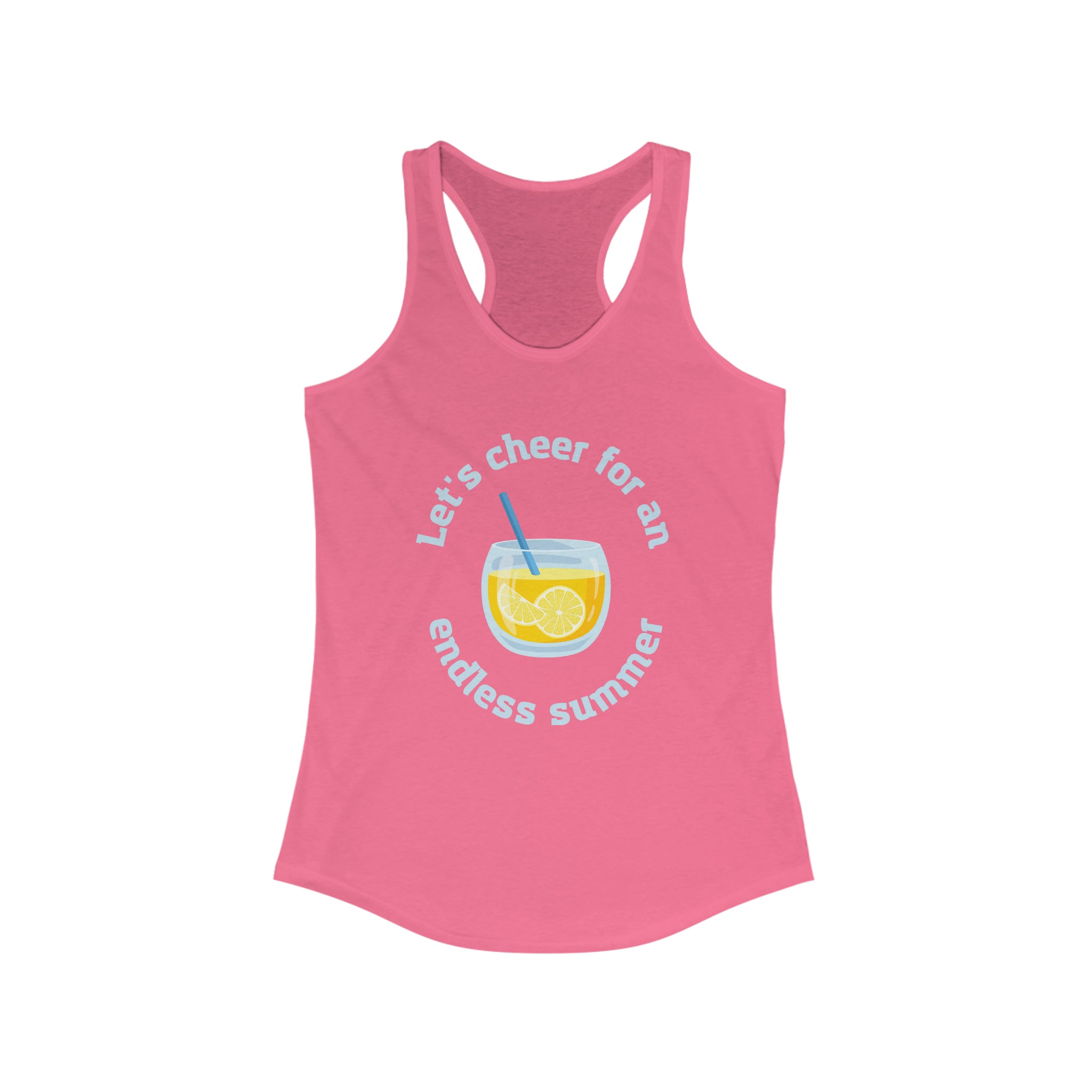 Let's Cheer For An Endless Summer Women's Ideal Racerback Tank