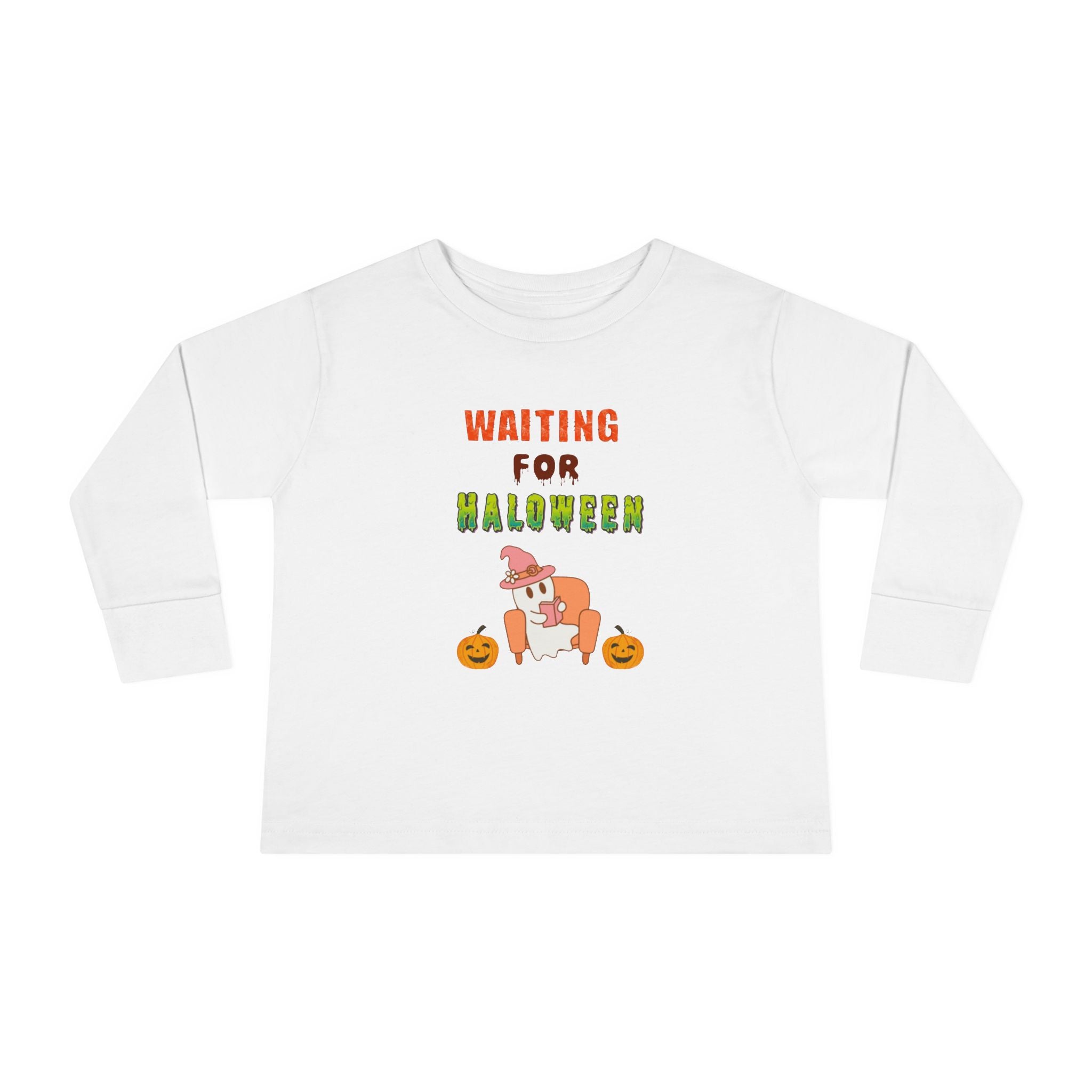 Waiting For Halloween Toddler Long Sleeve Tee