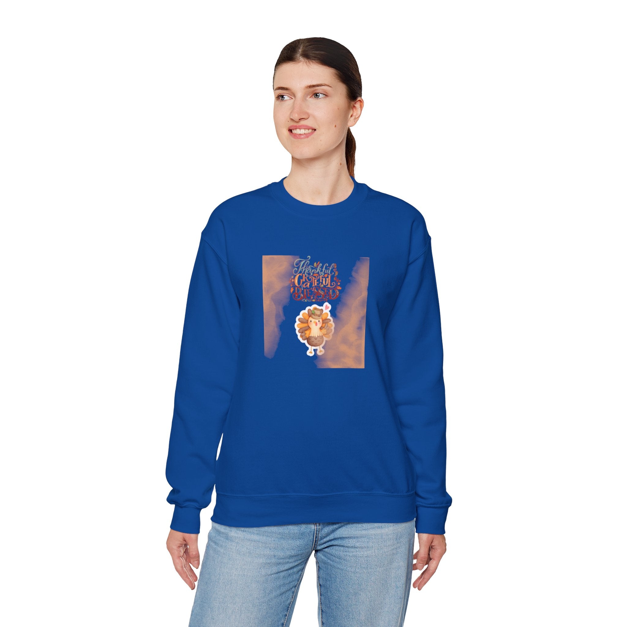 Thankful Grateful Blessed Unisex Heavy Blend™ Crewneck Sweatshirt