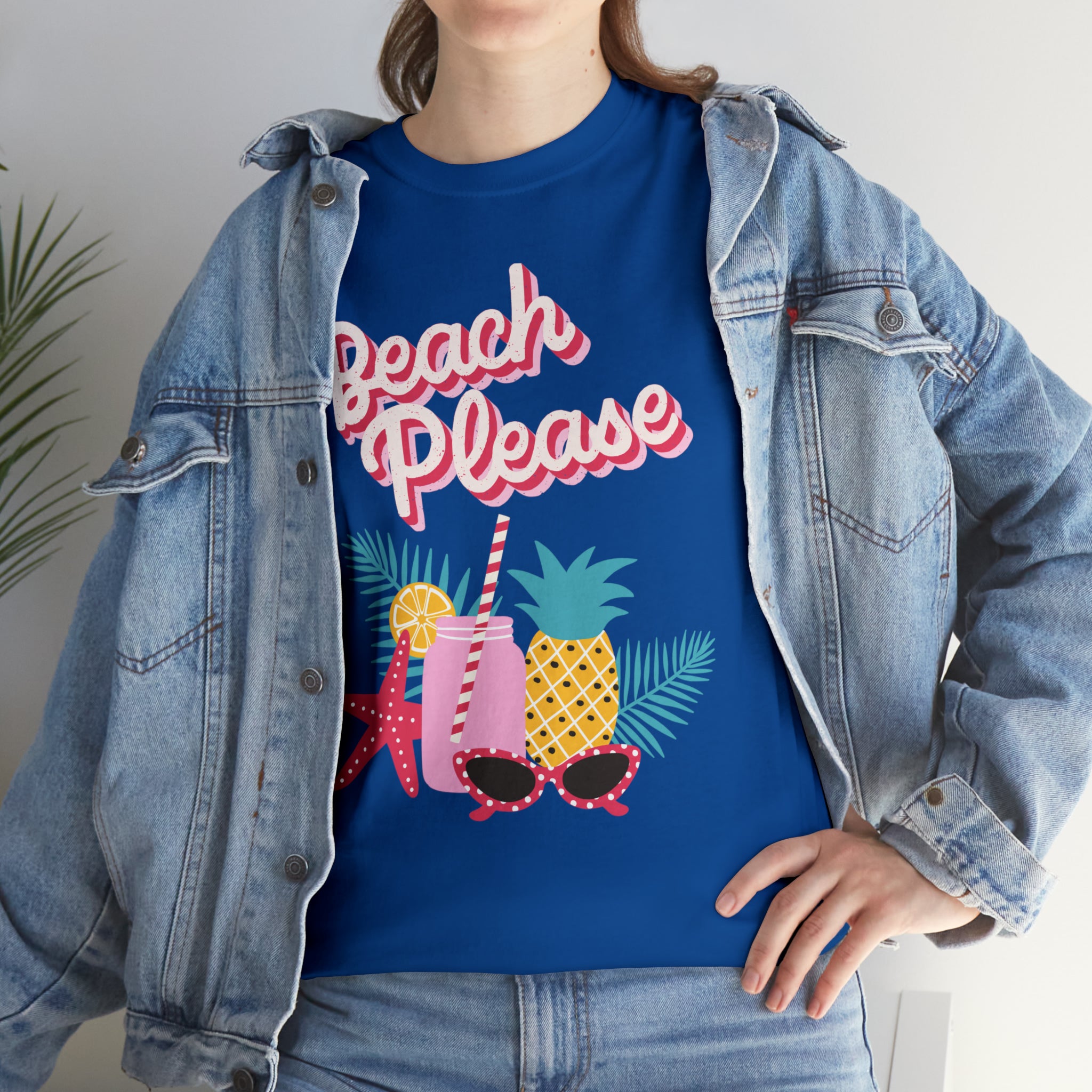 Beach Please Unisex Heavy Cotton Tee