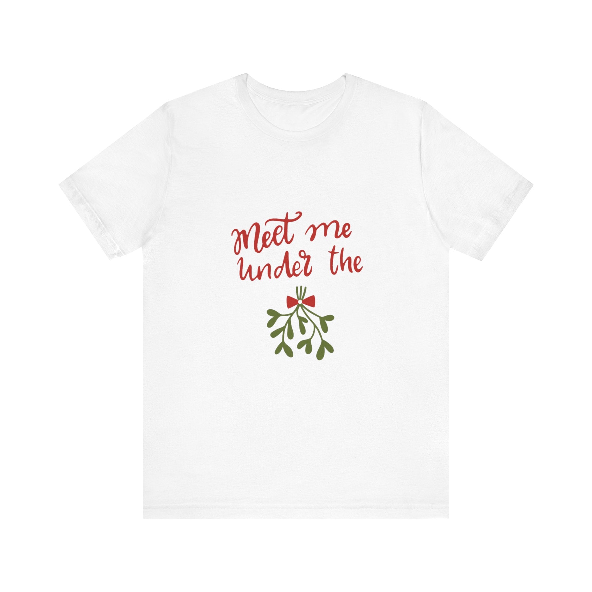 Meet Me Under The Mistletoe Unisex Jersey Short Sleeve Tee
