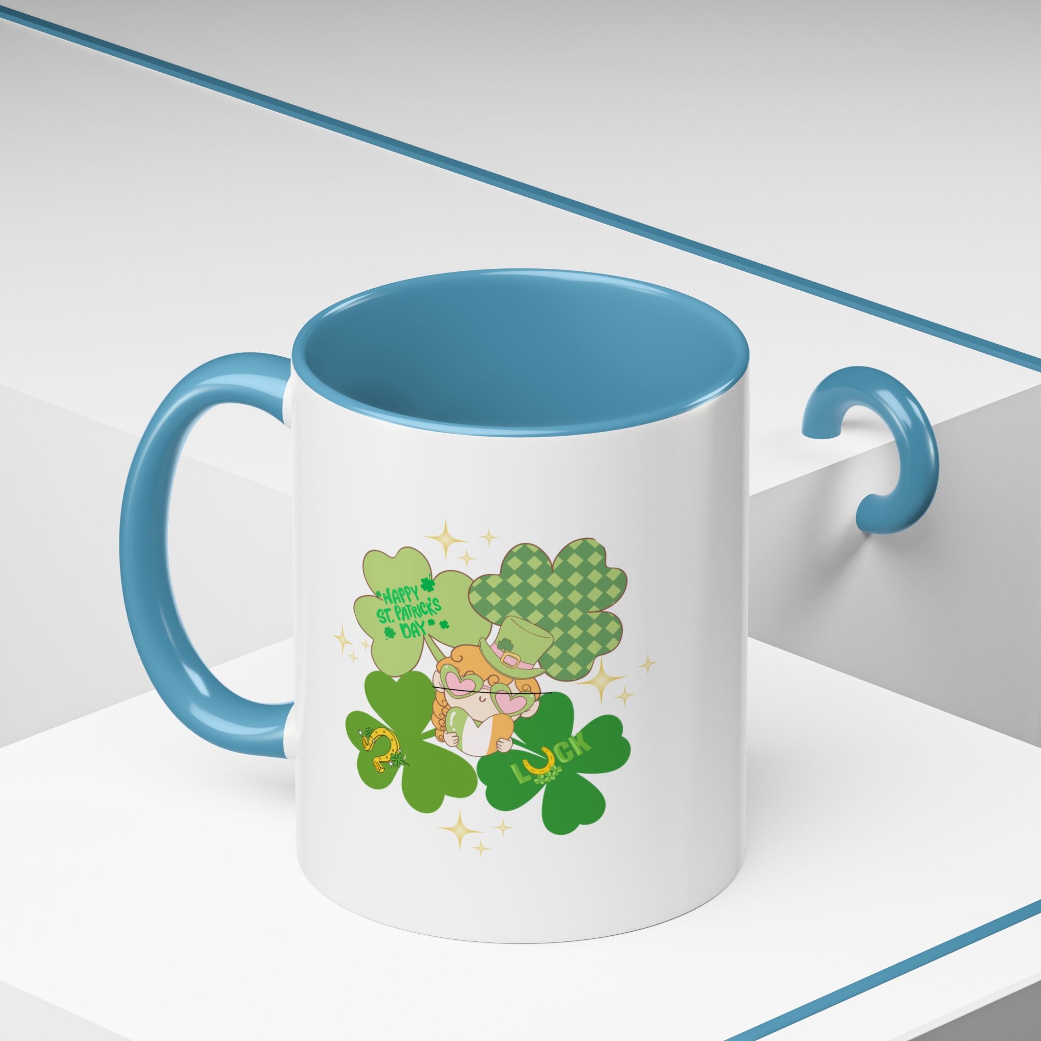 Retro St. Paddy's Day Accent Coffee Mug - 11oz & 15oz