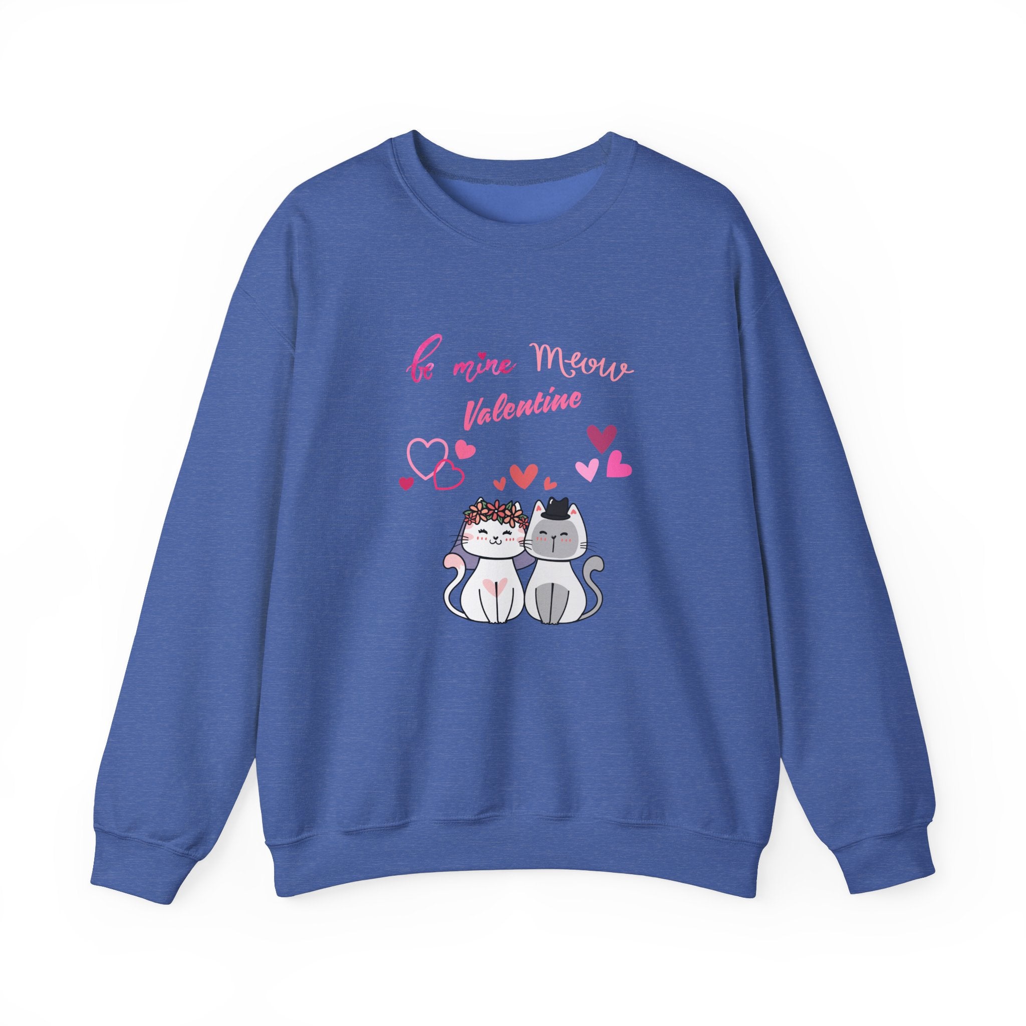 Meow Valentine's Day Unisex Heavy Blend™ Crewneck Sweatshirt