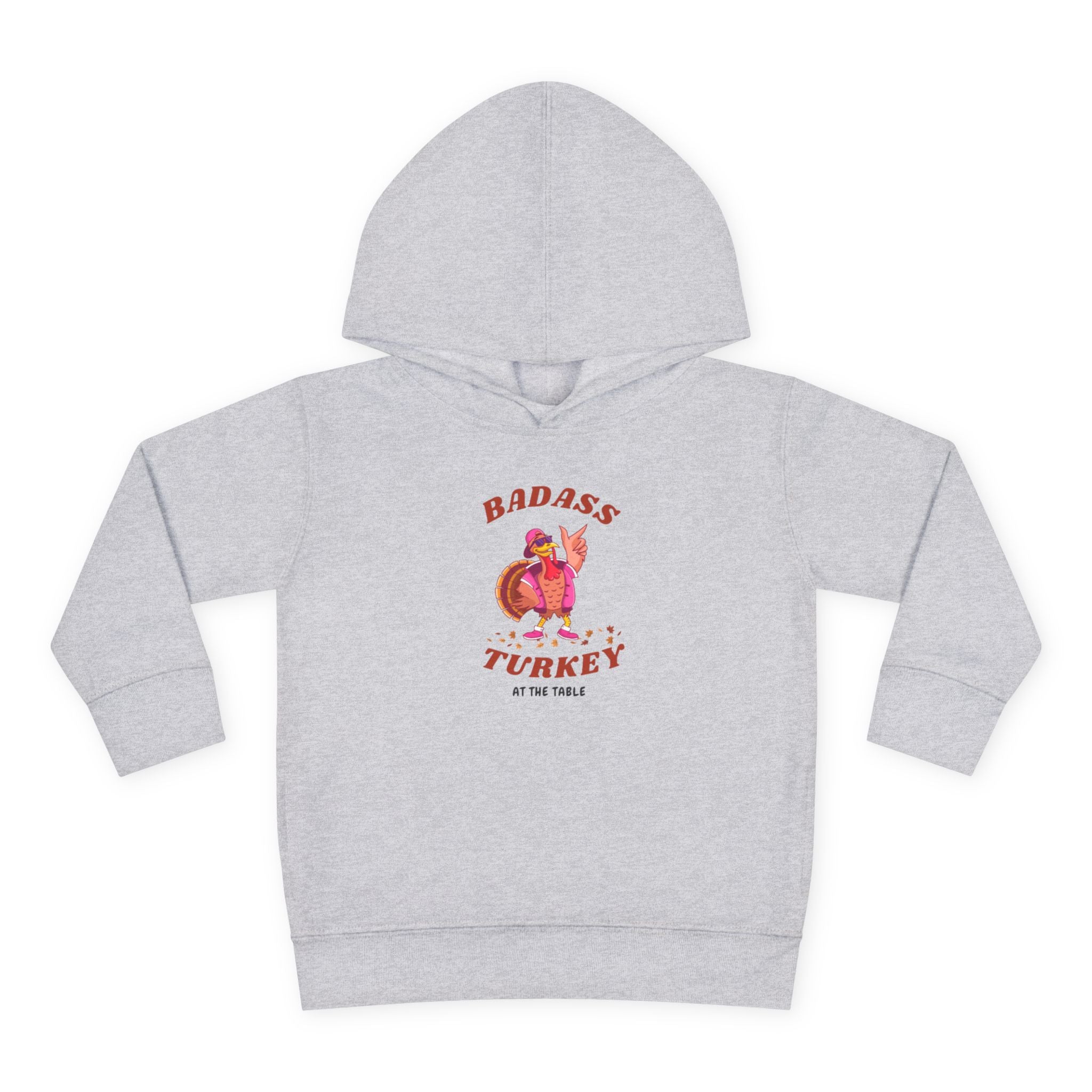 Badass Turkey Toddler Pullover Fleece Hoodie