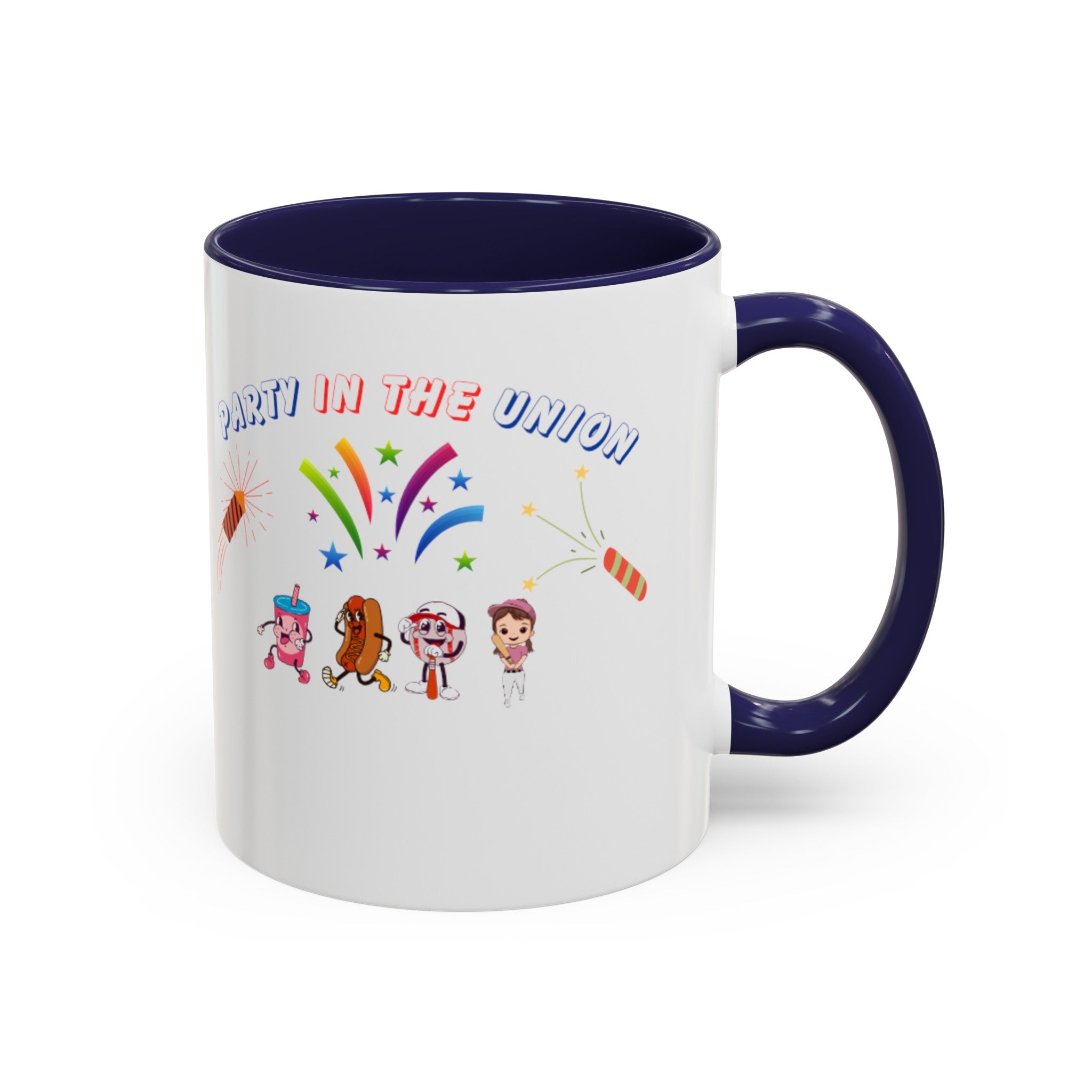 Party In The Union Accent Coffee Mug (11, 15oz)