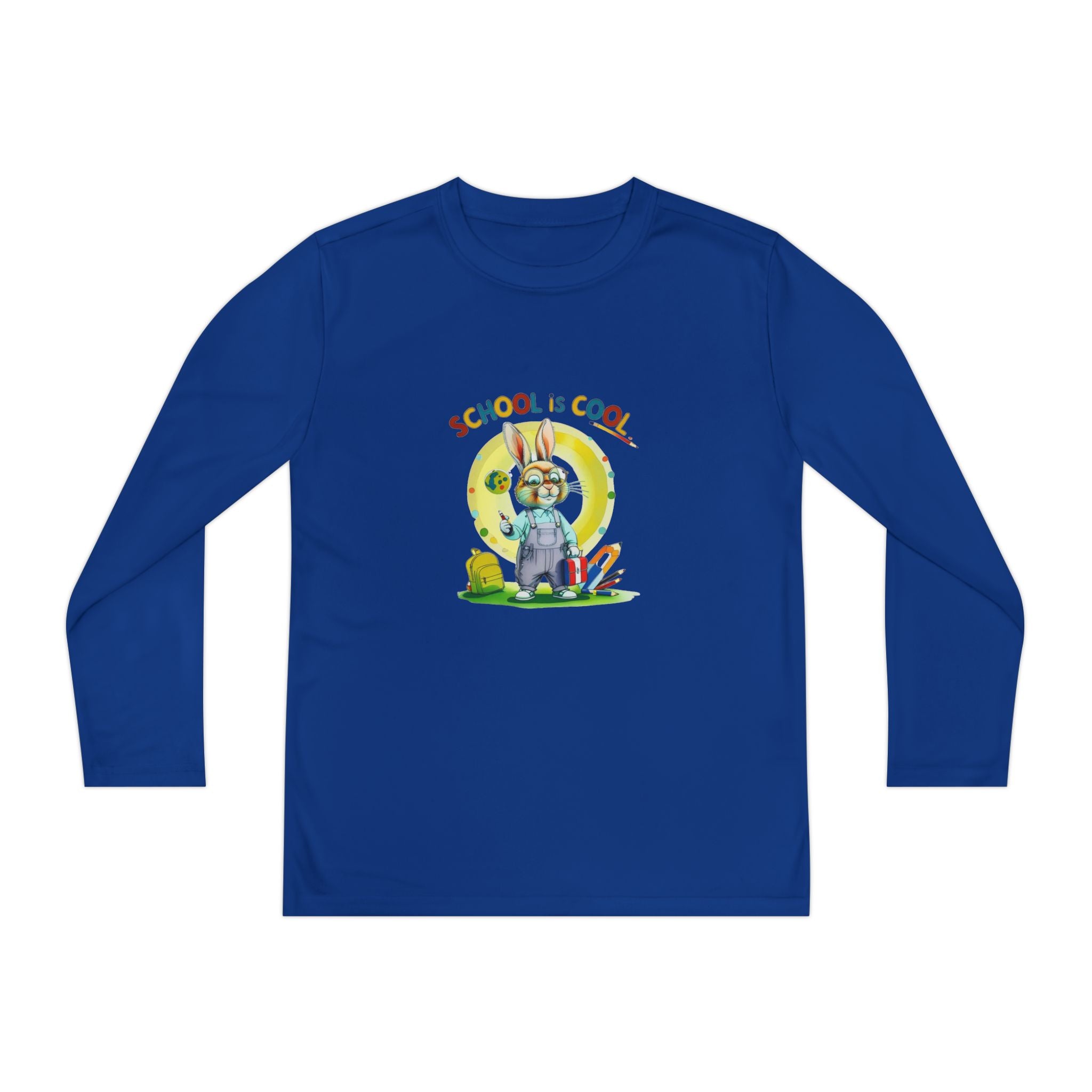 School is Cool Youth Long Sleeve Competitor Tee
