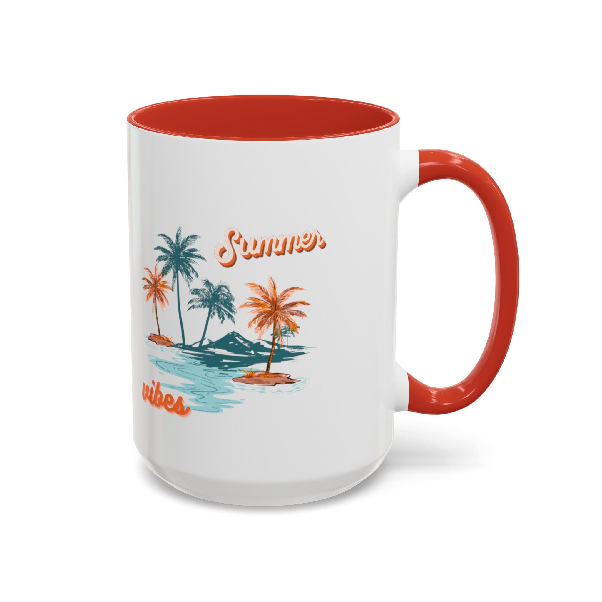 Summer Season Vibes Accent Coffee Mug (11, 15oz)