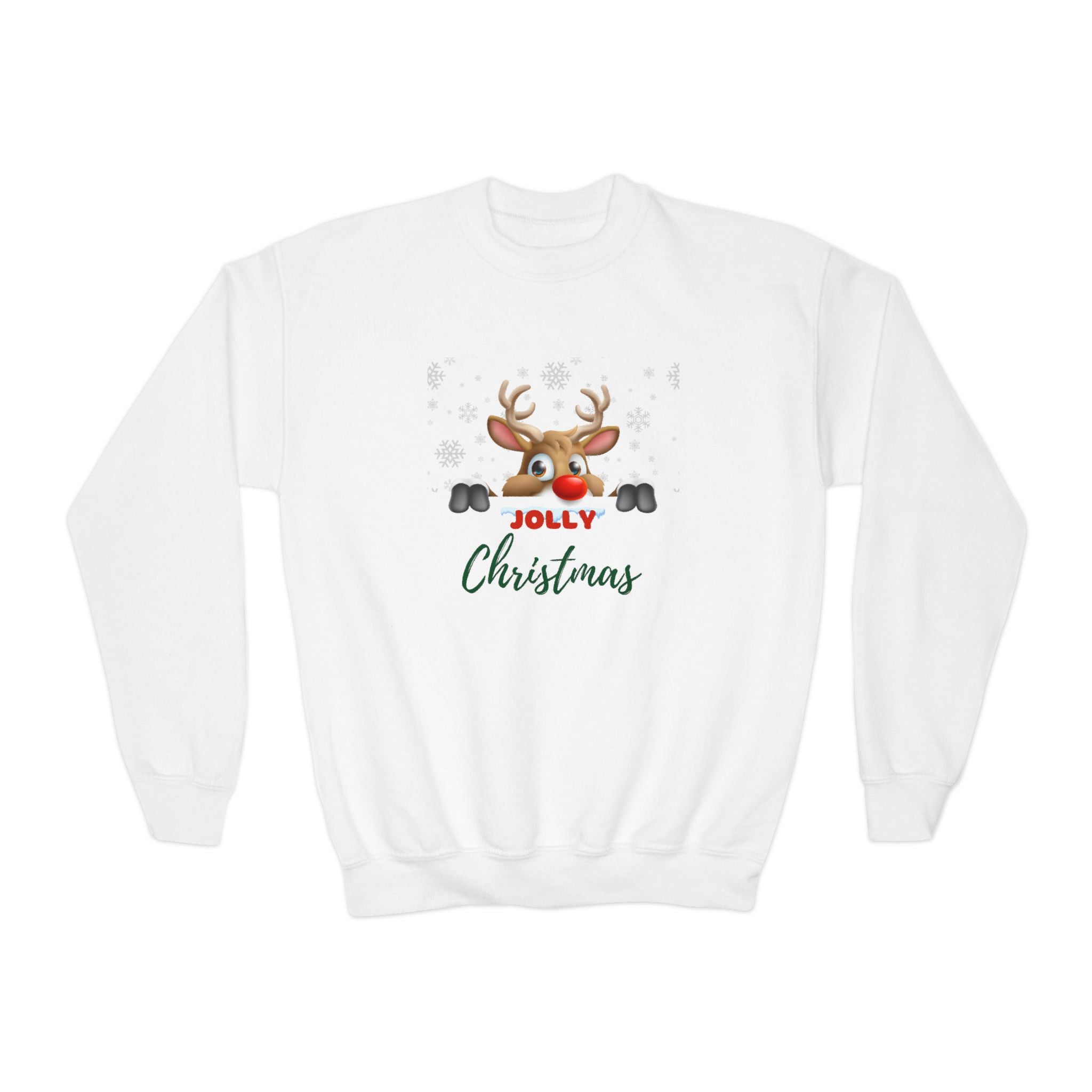 Jolly Christmas Youth Crewneck Sweatshirt