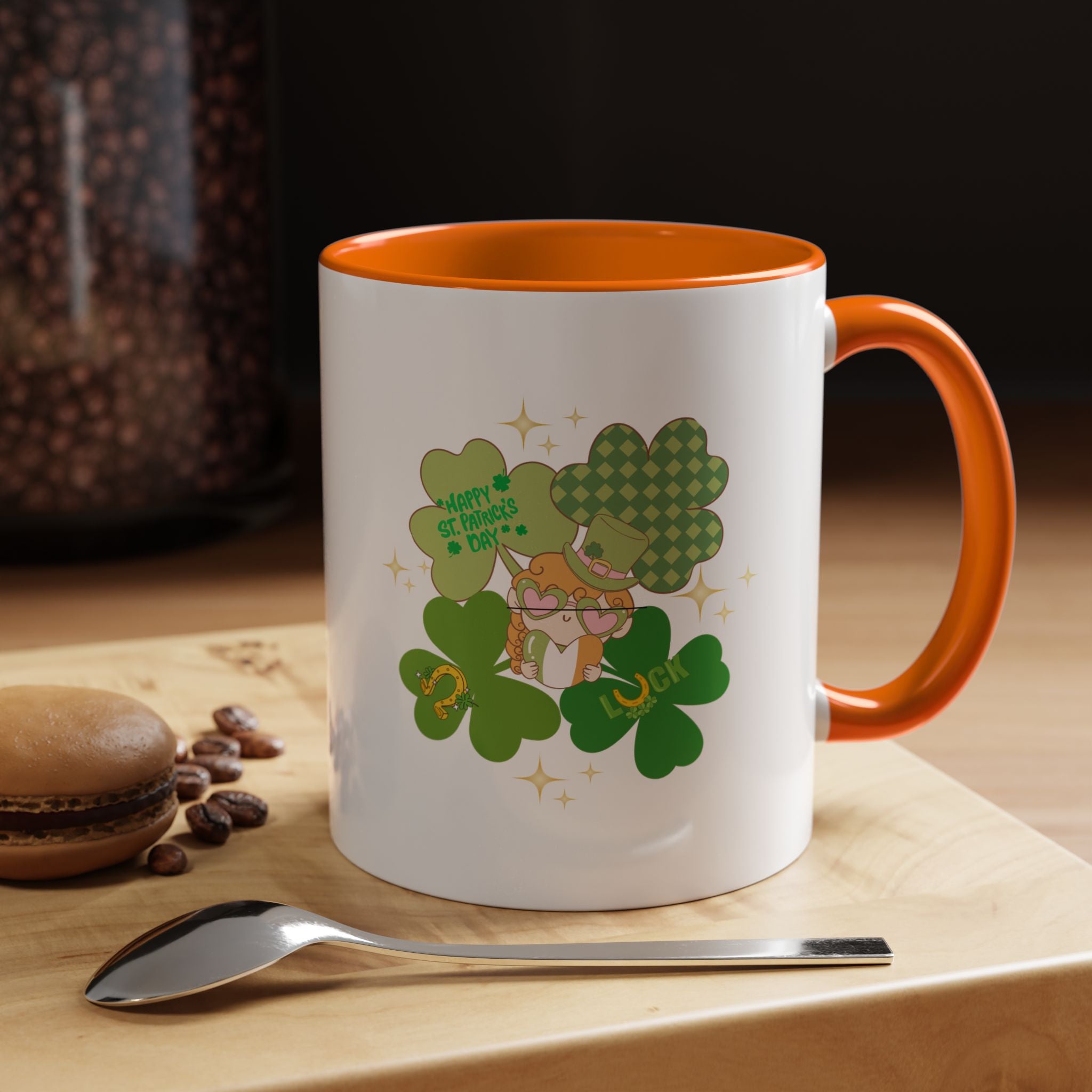 Retro St. Paddy's Day Accent Coffee Mug - 11oz & 15oz