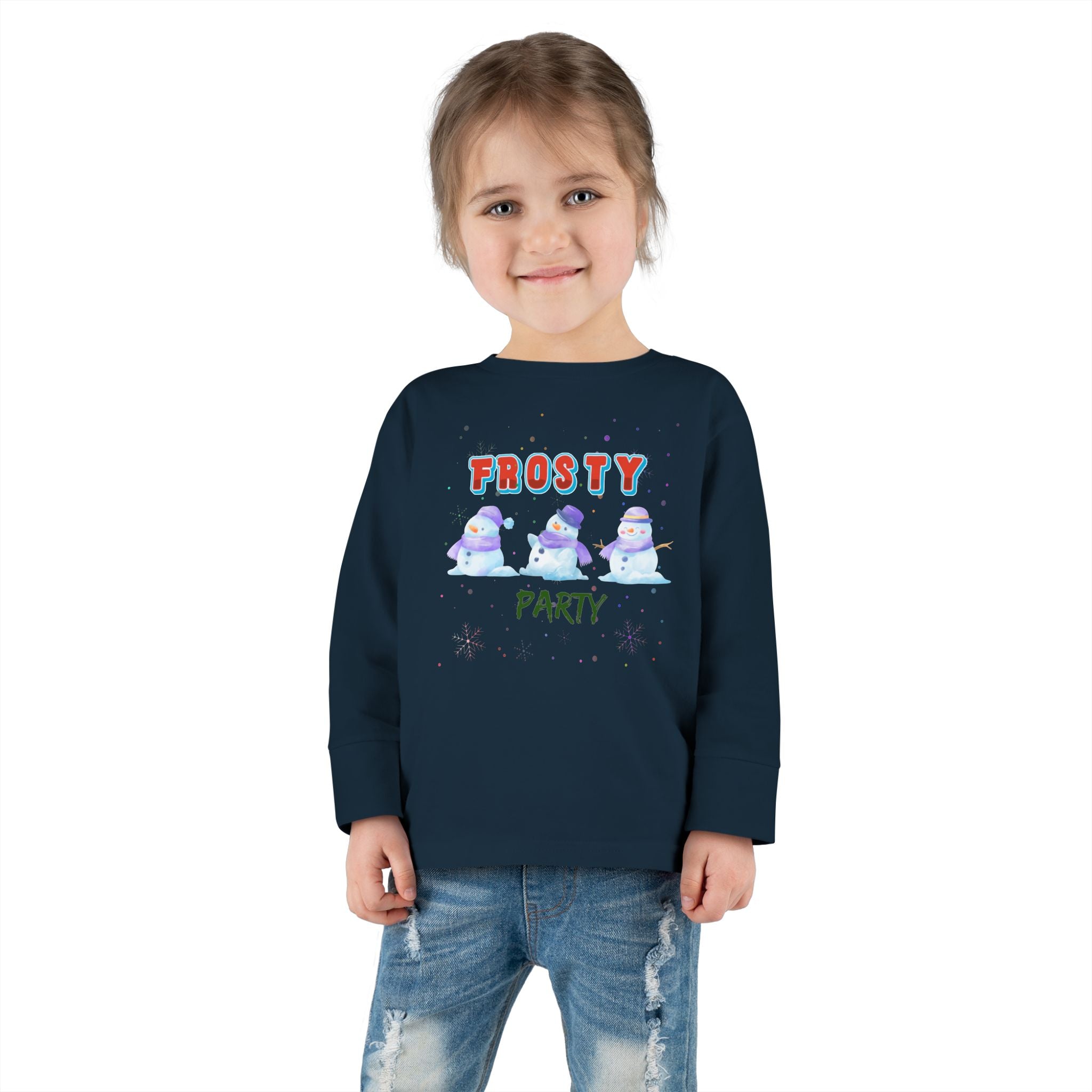 Frosty Party Toddler Long Sleeve Tee