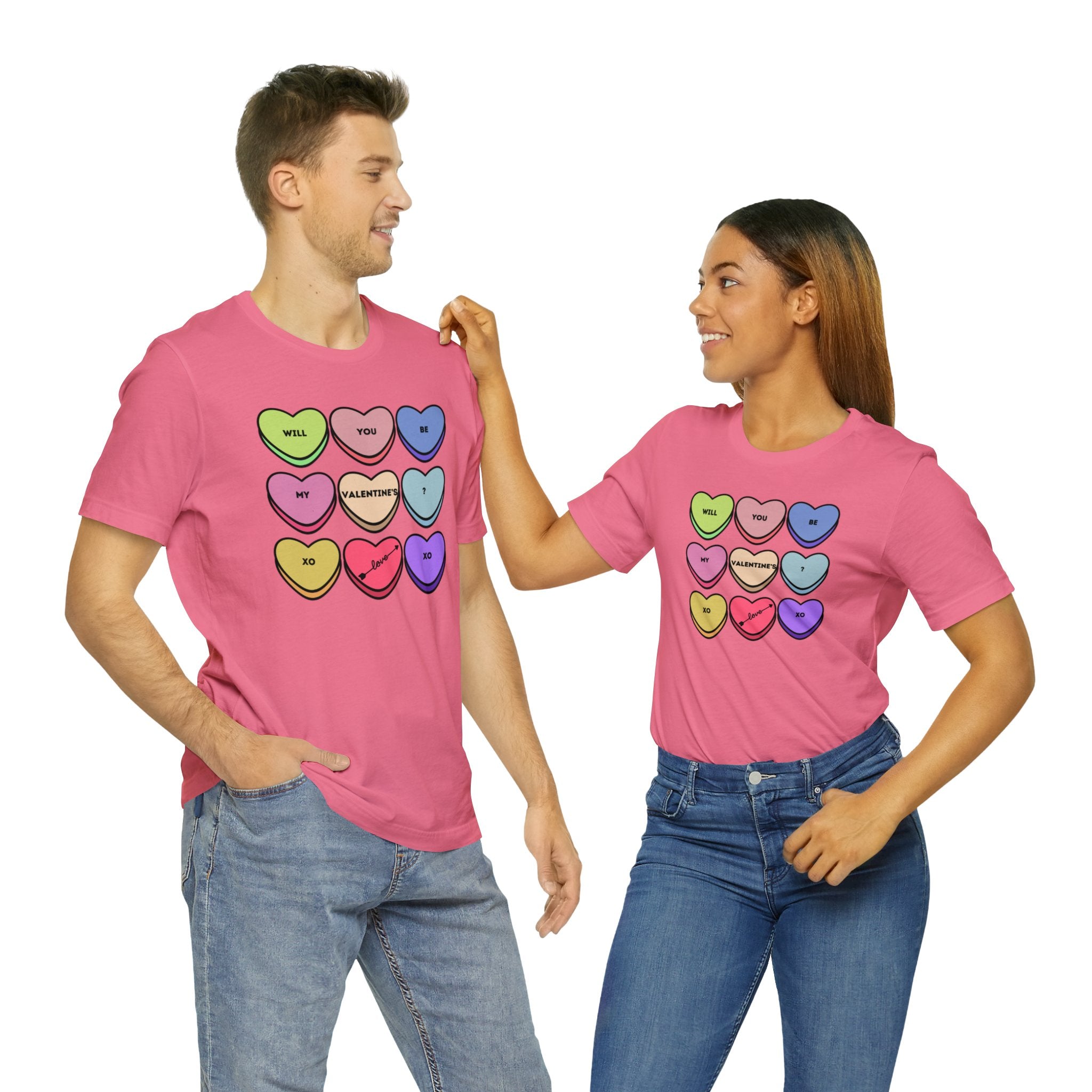 Will You Be My Valentine? Unisex Jersey Short Sleeve Tee