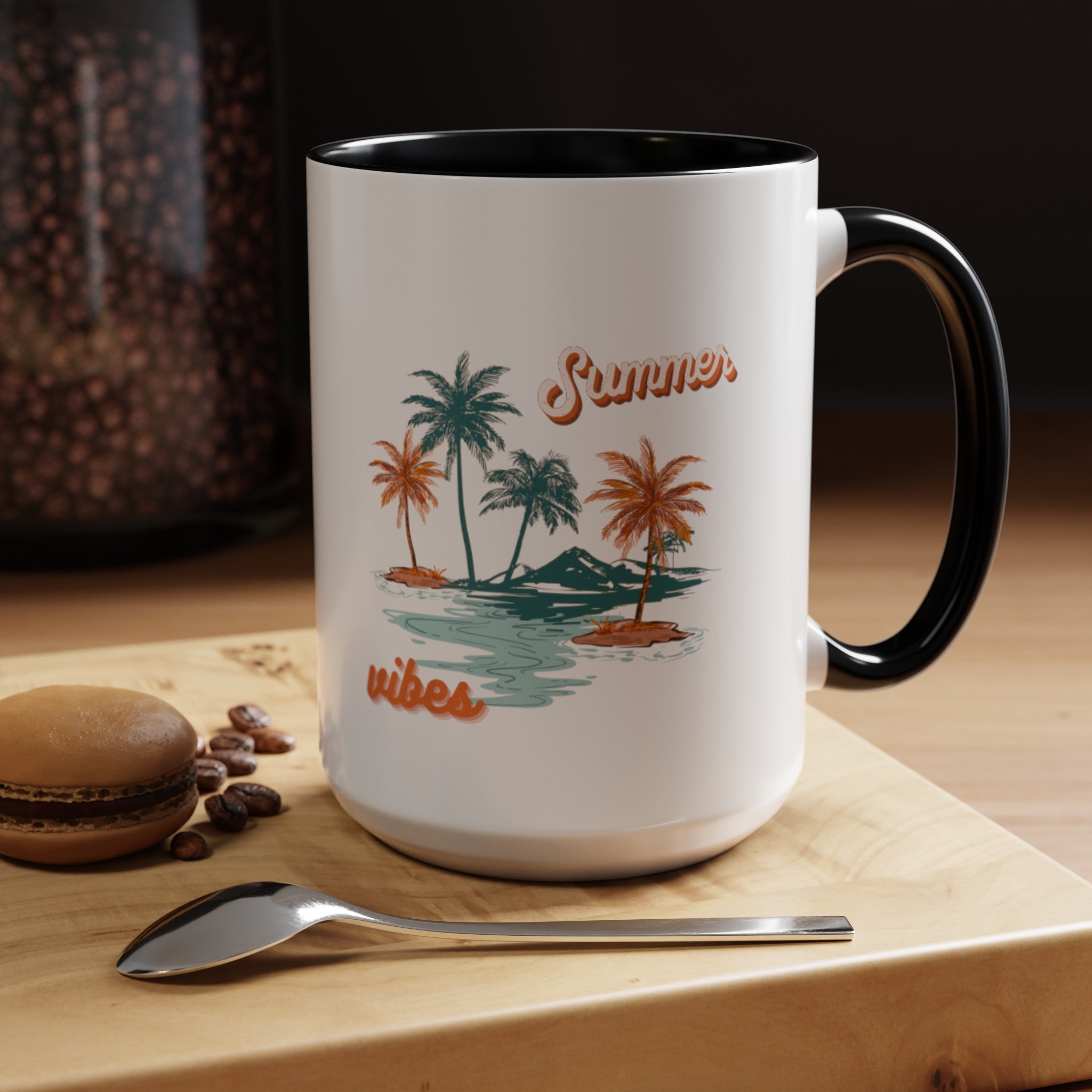 Summer Season Vibes Accent Coffee Mug (11, 15oz)