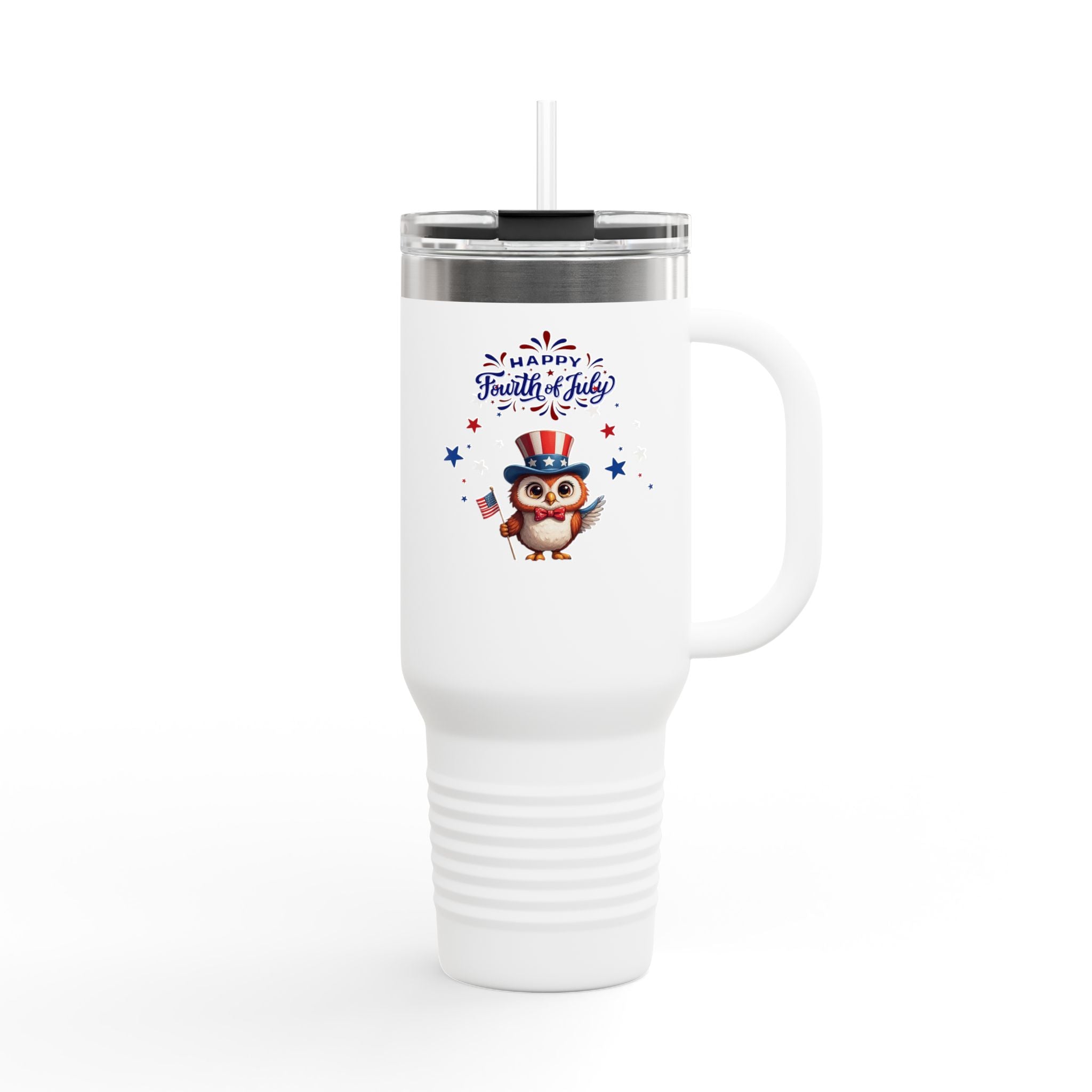 American Eagle Happy 4th of July Travel Mug, 40oz