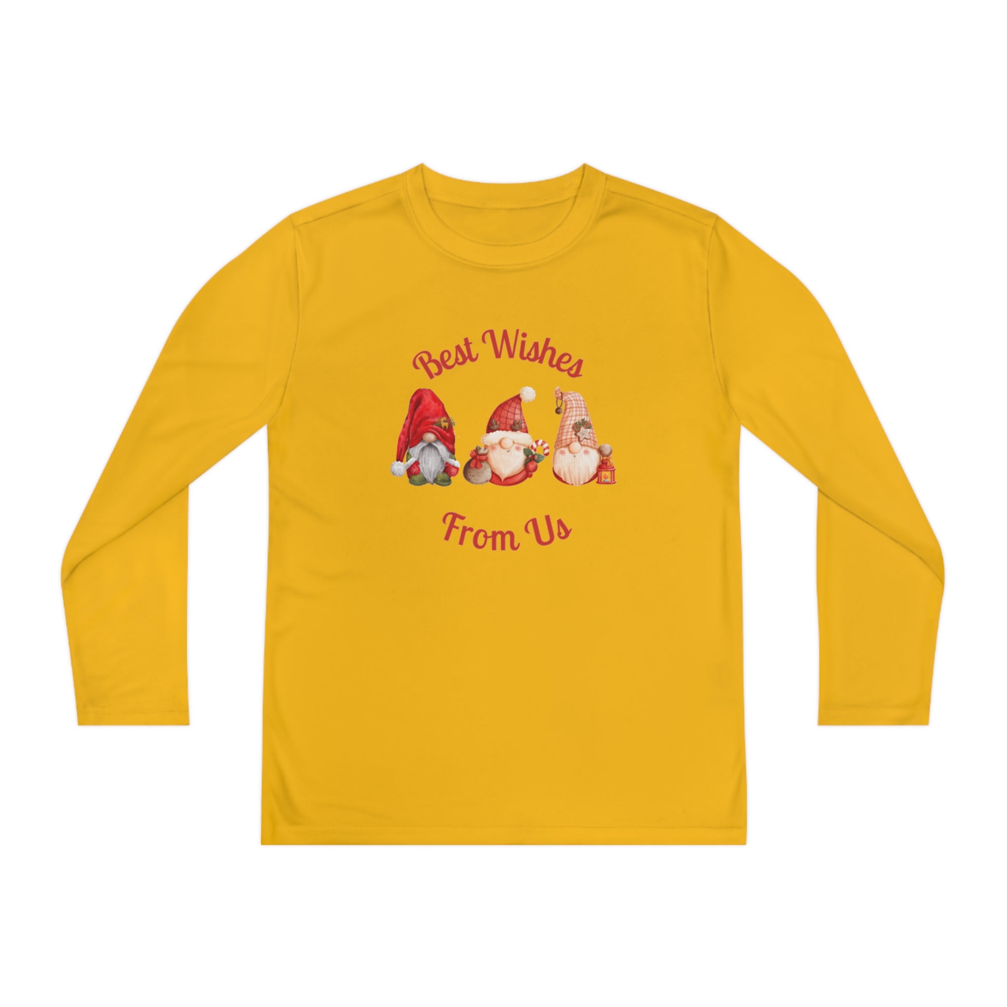 Gnome Best Wishes Youth Long Sleeve Competitor Tee