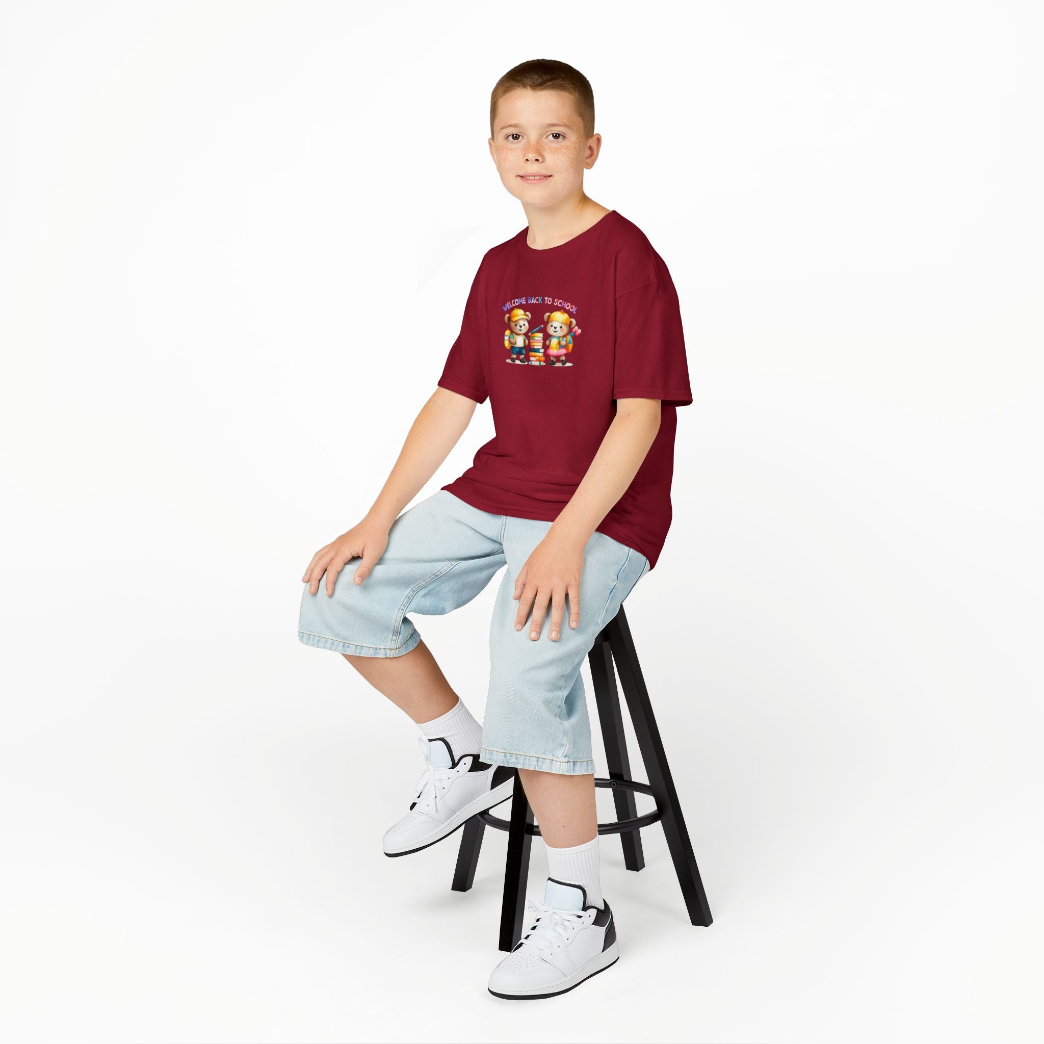 Welcome Back to School Kids Heavy Cotton Tee