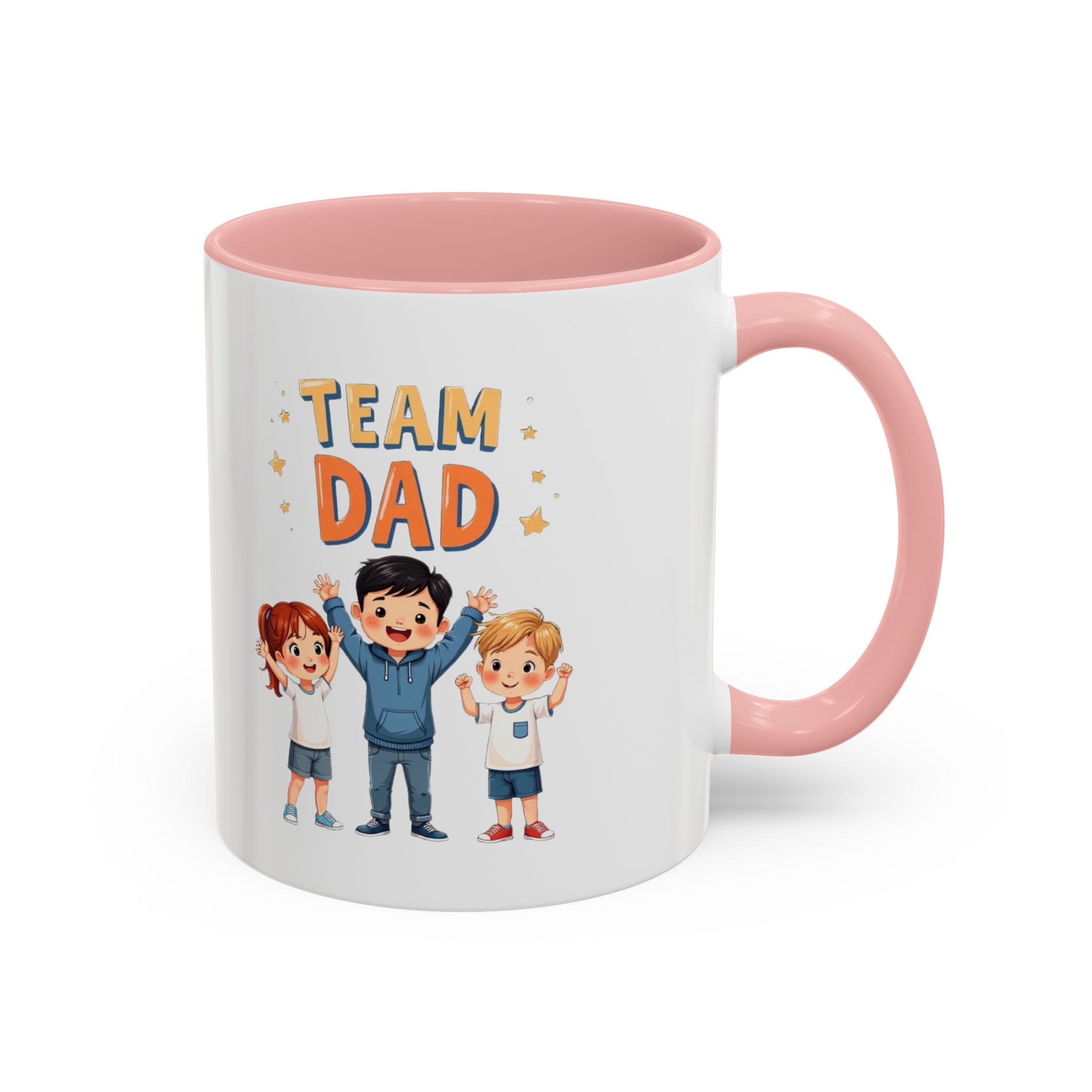 Team Dad Accent Coffee Mug