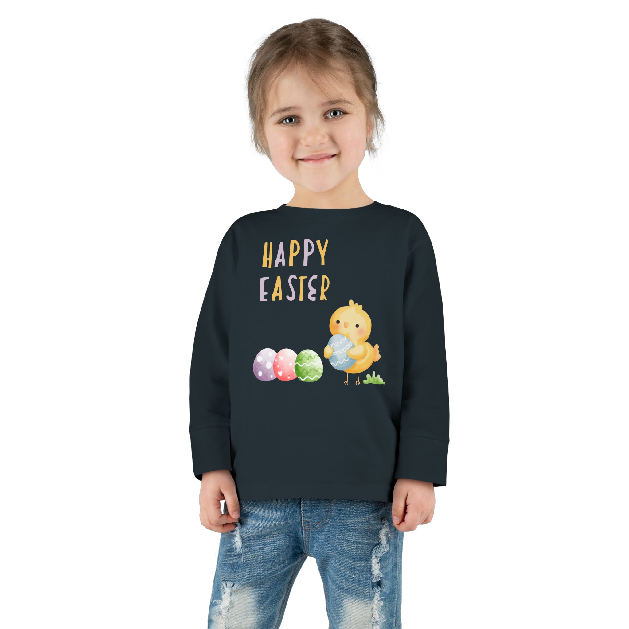Wishing You A Happy Easter Toddler Long Sleeve Tee