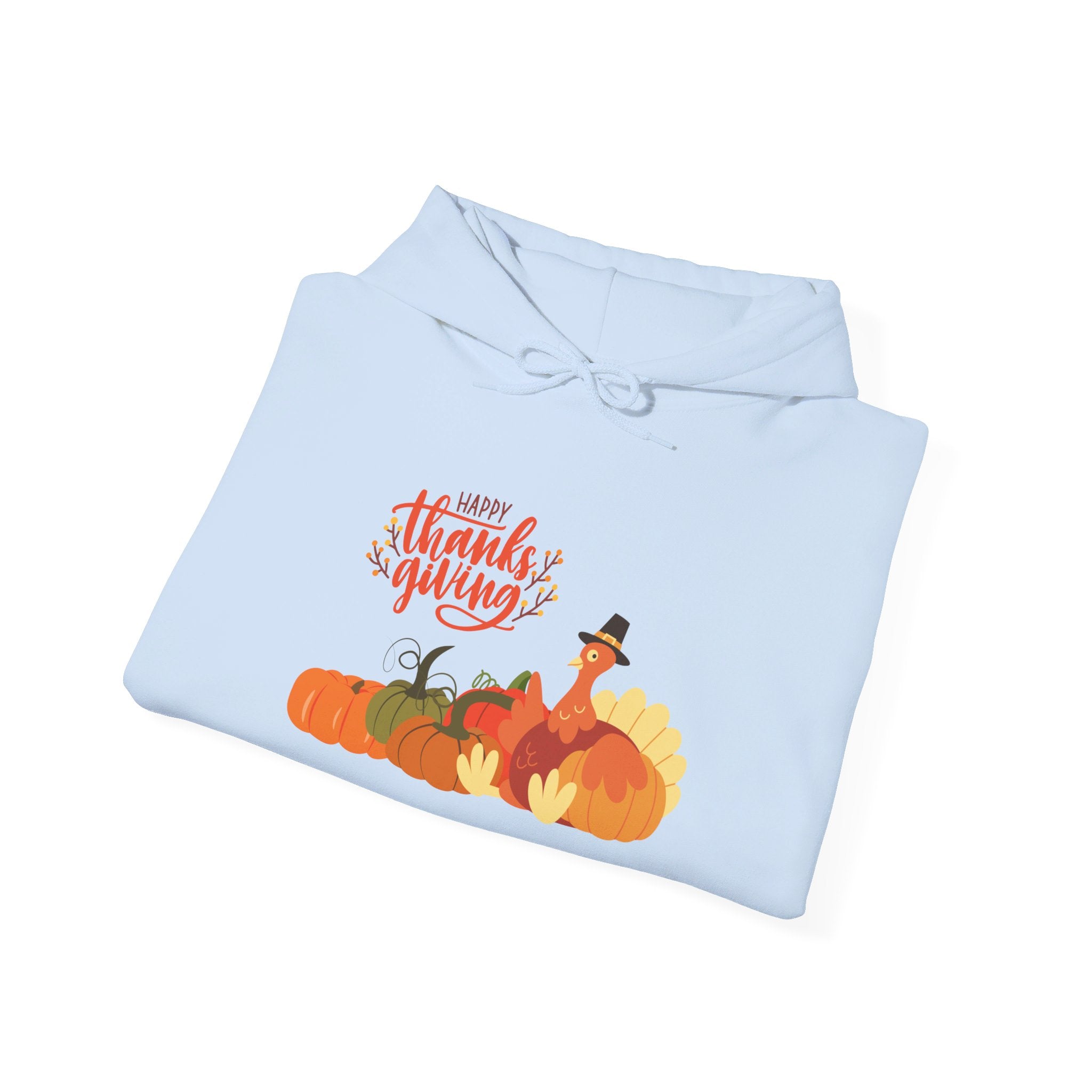 Happy Thanksgiving Turkey Unisex Heavy Blend™ Hooded Sweatshirt