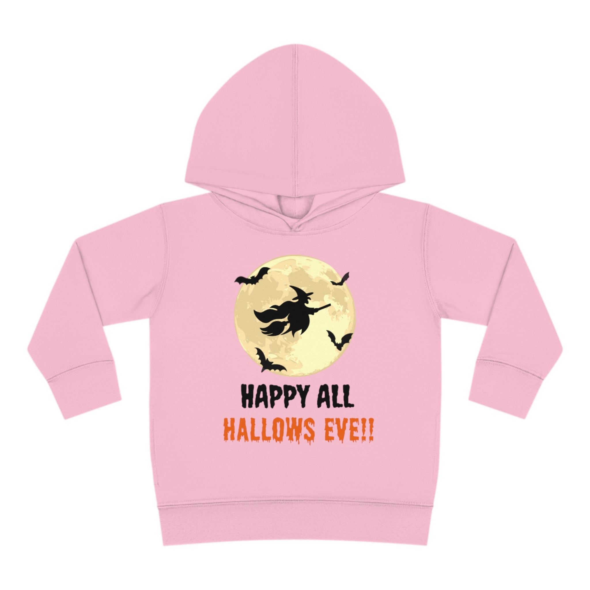Happy All Hallows Eve Toddler Pullover Fleece Hoodie