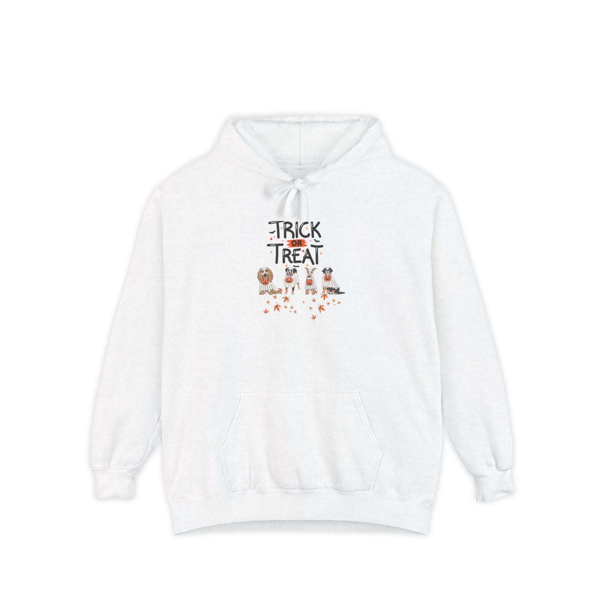 Pooch Trick or Treat Unisex Garment-Dyed Hoodie