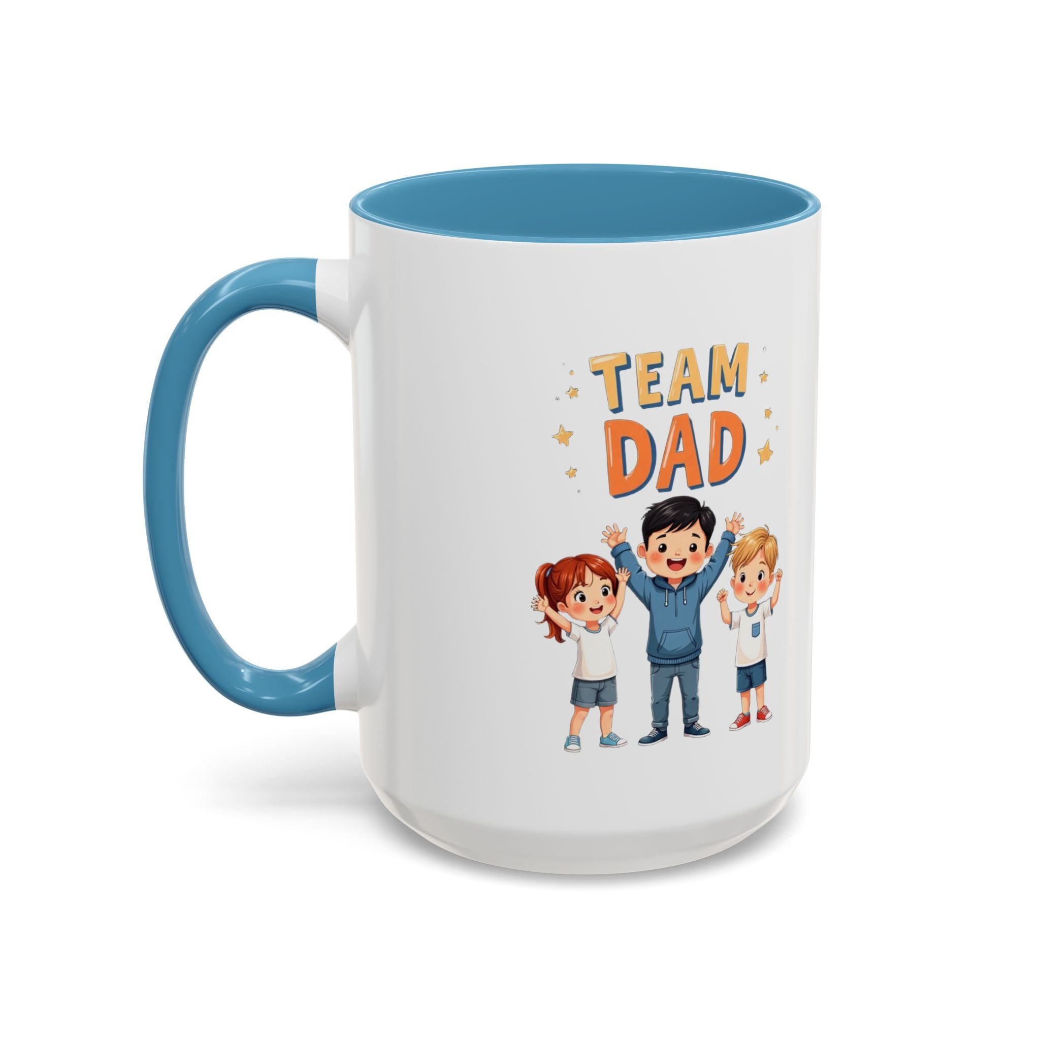 Team Dad Accent Coffee Mug