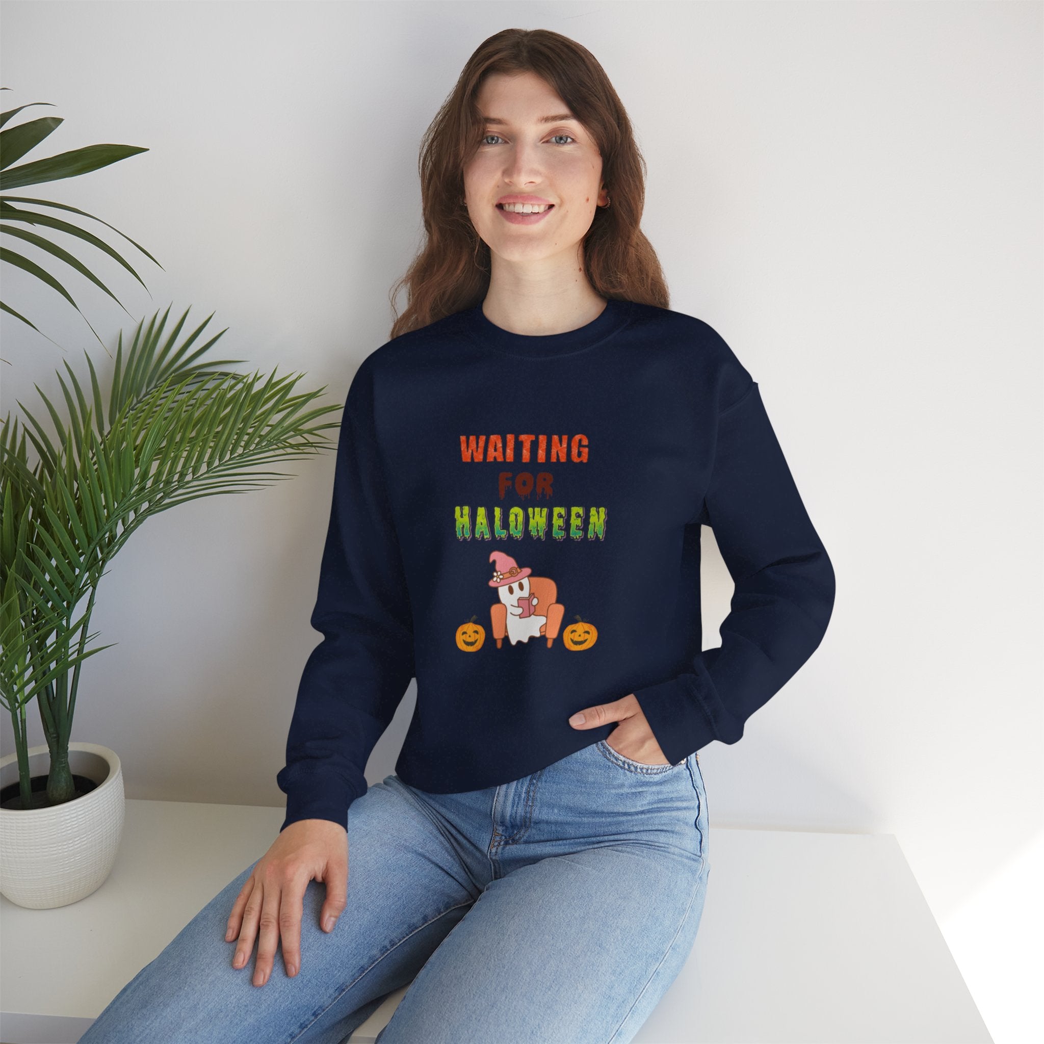 Waiting For Halloween Unisex Heavy Blend™ Crewneck Sweatshirt