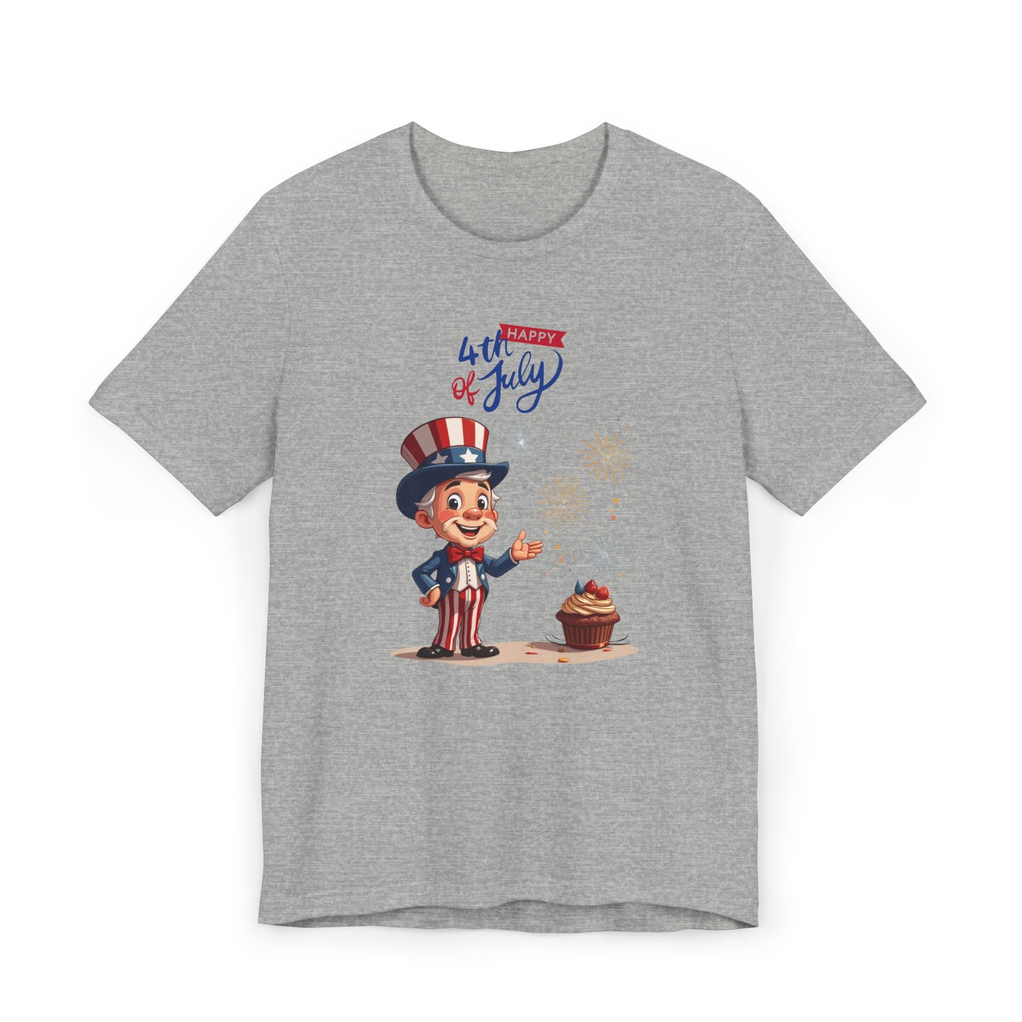 Uncle Sam Happy 4th of July Unisex Jersey T-Shirt