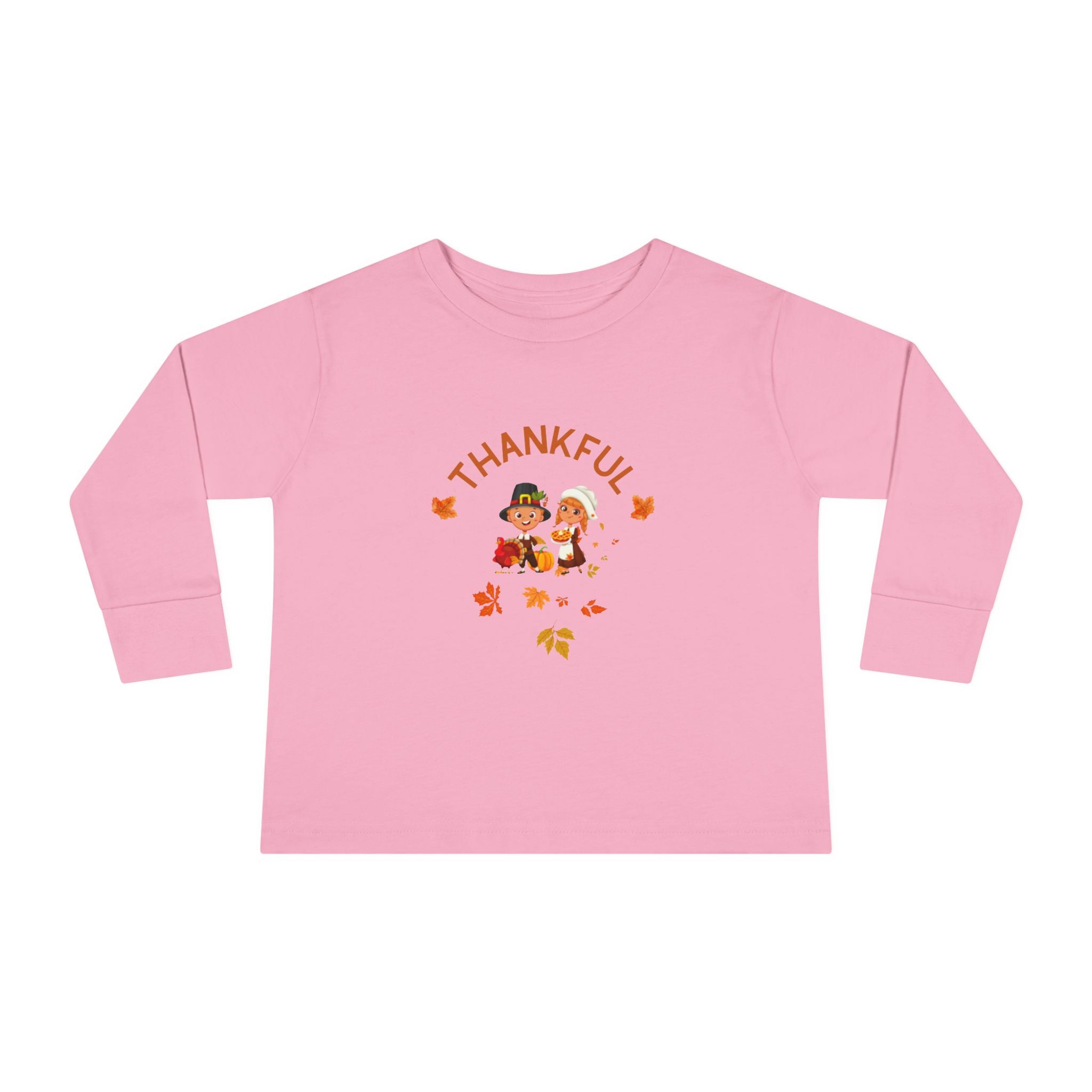 Pilgrims Turkey Day Toddler Long Sleeve Tee