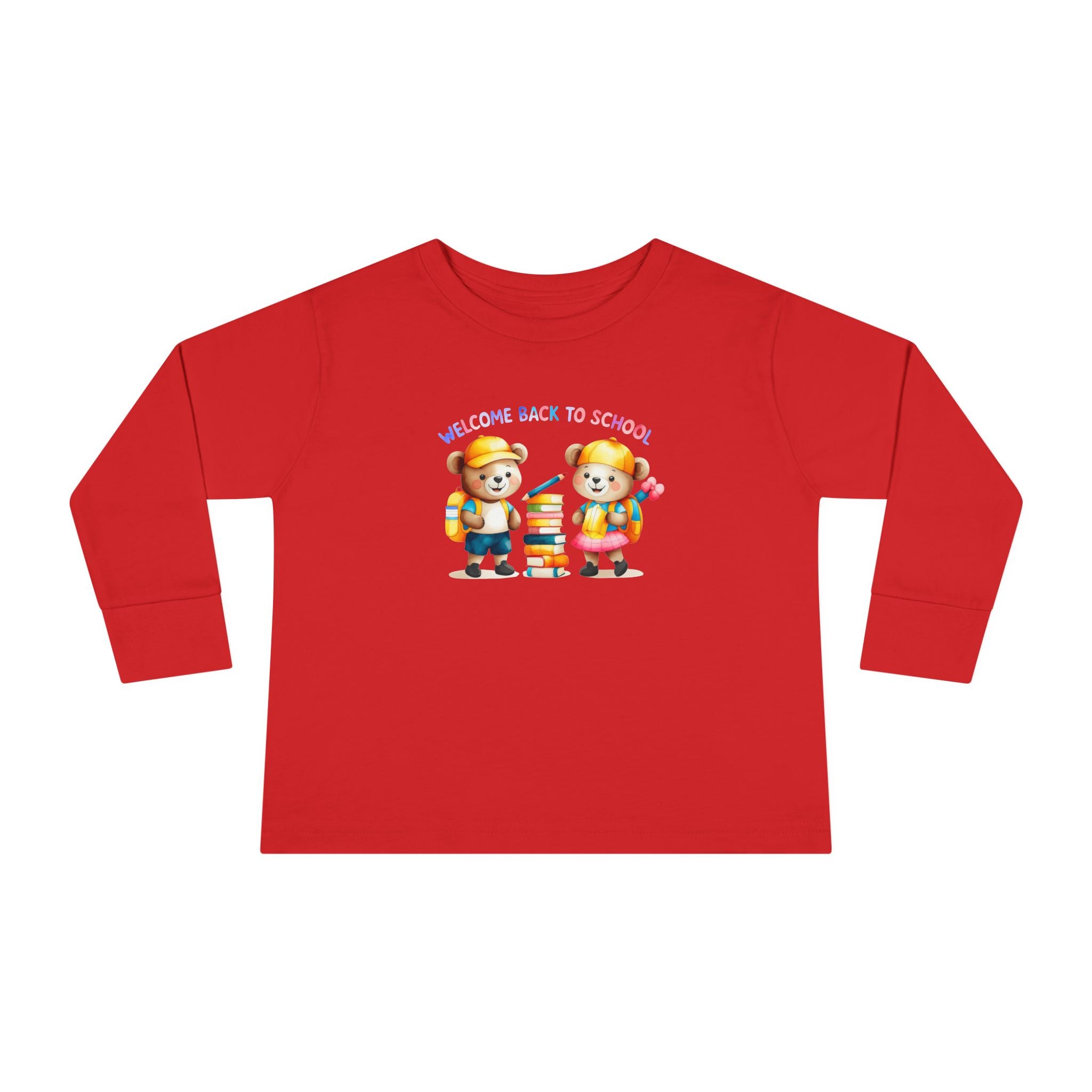 Welcome Back to School Toddler Long Sleeve Tee