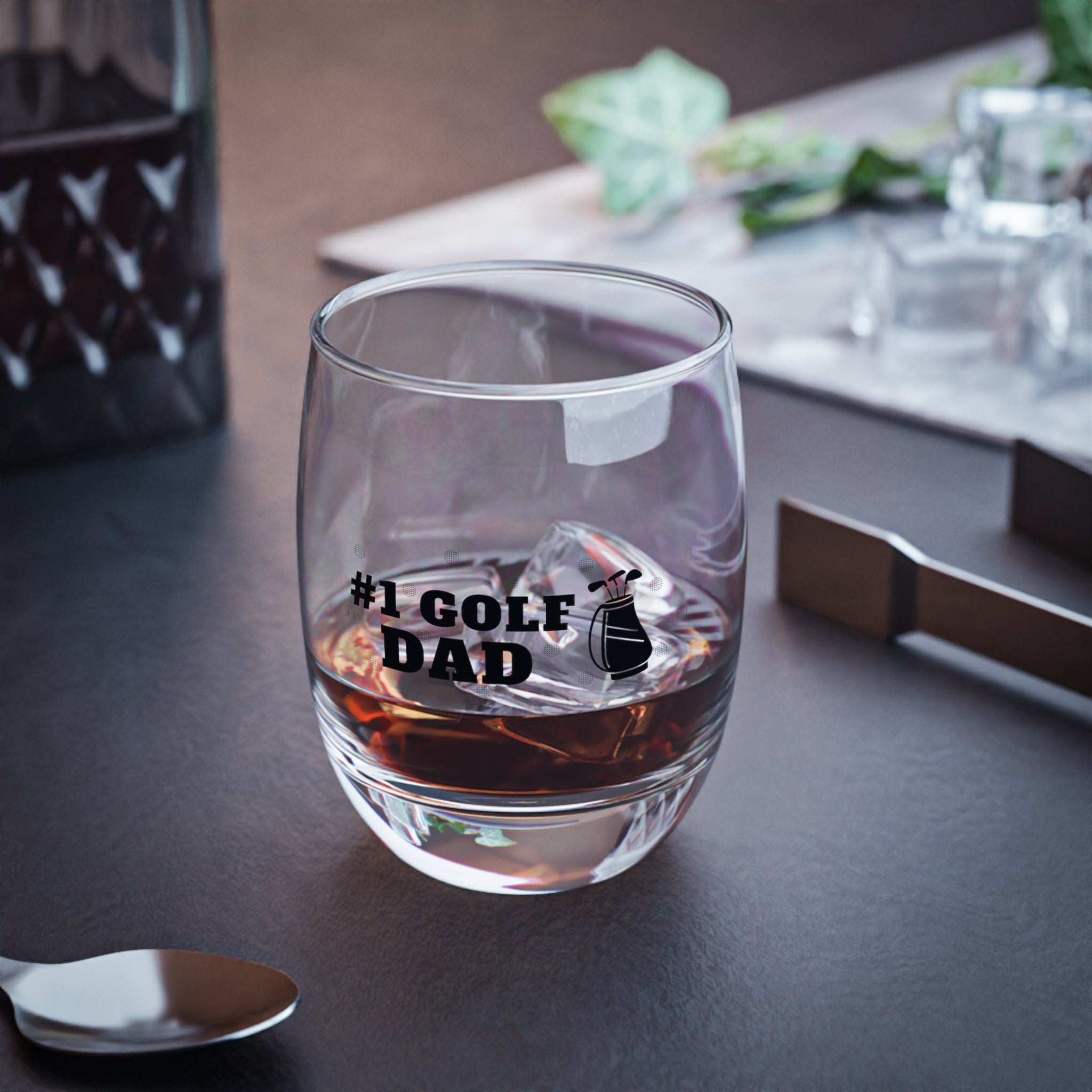 Happy Father's Day Golf Whiskey Glass